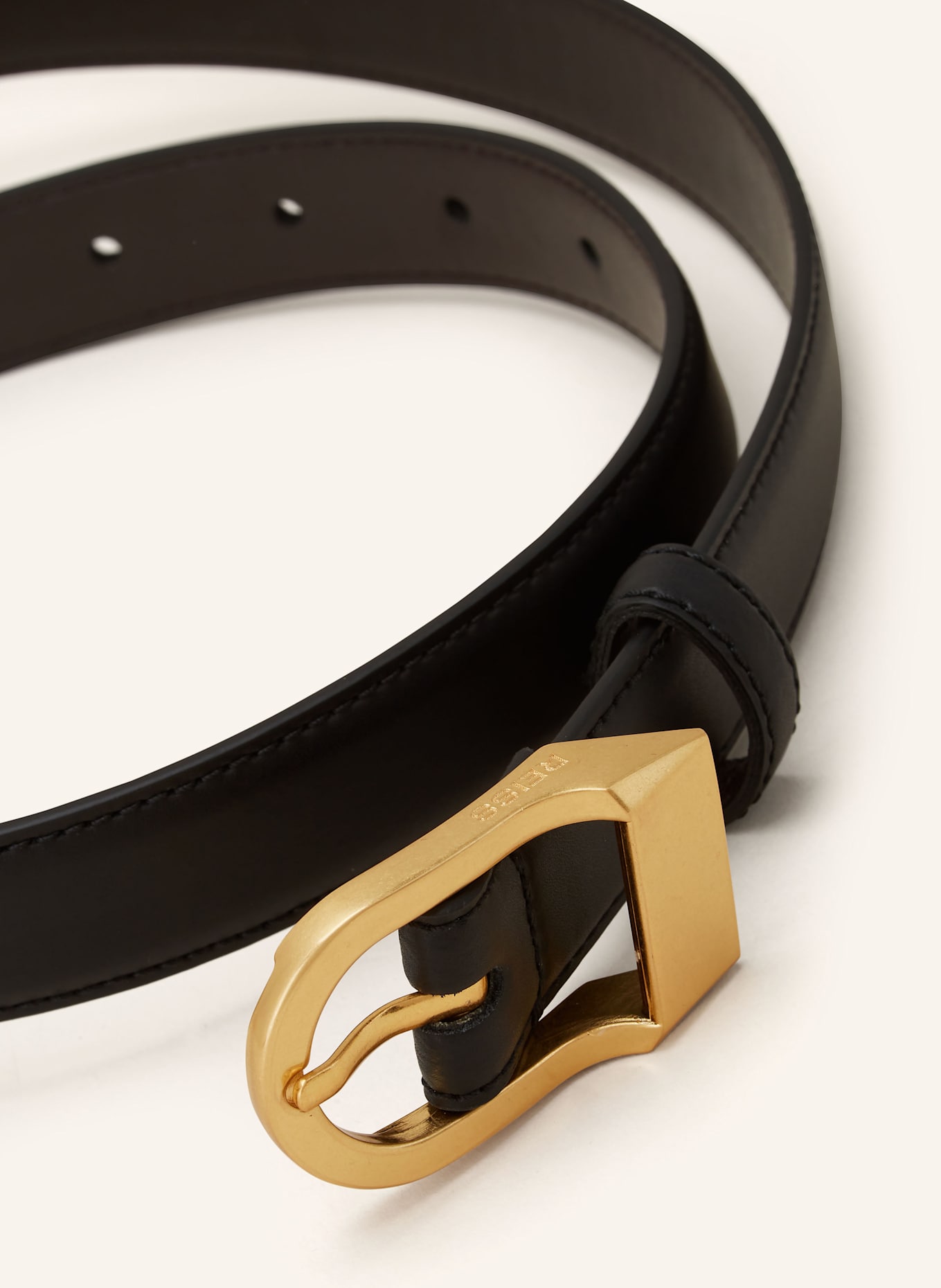 REISS Ledergürtel HAZEL: SCHWARZ