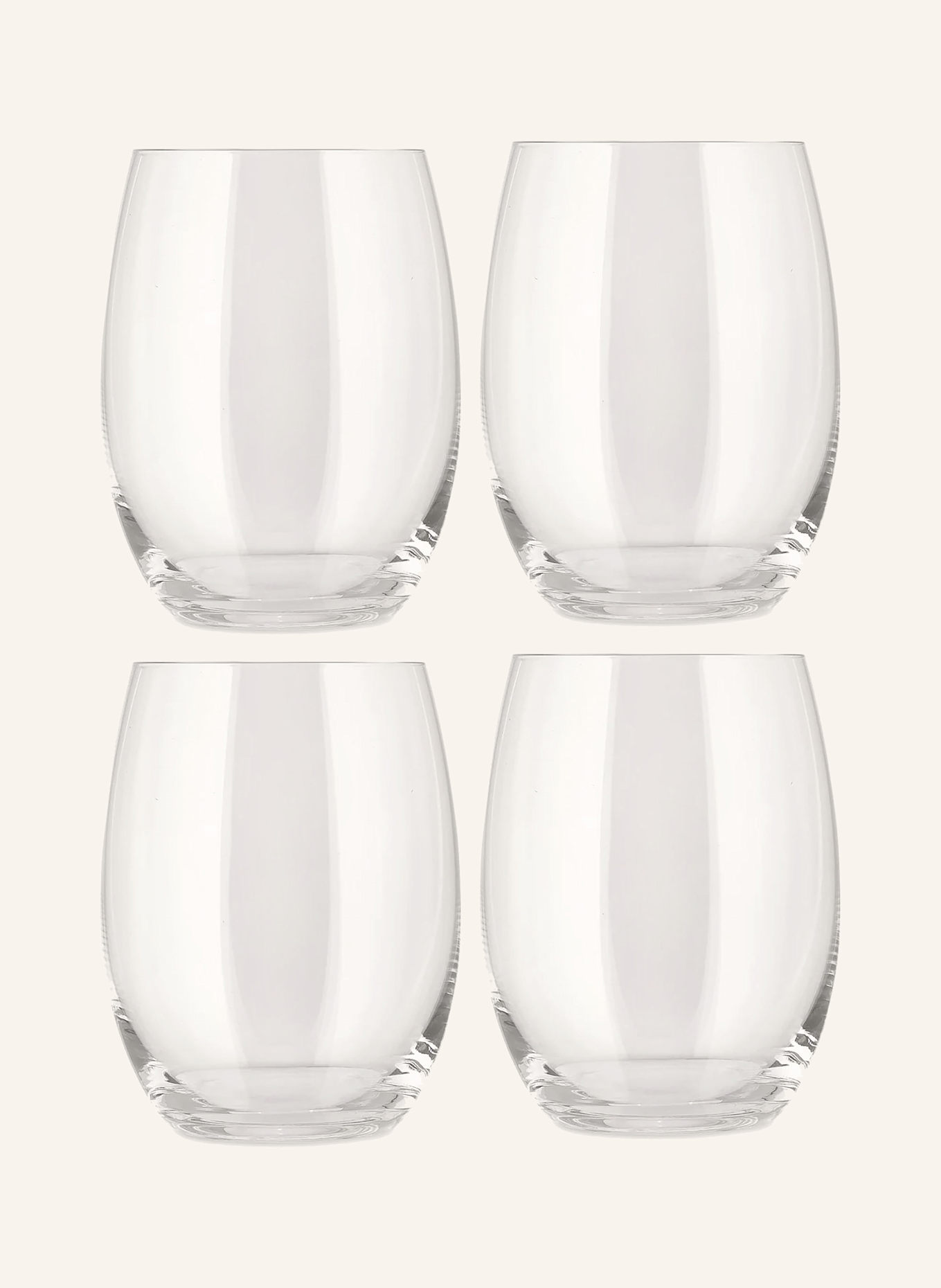 ALESSI Wysokie szklanki do drinków MAMI XL, 4 szt.: BIAŁY