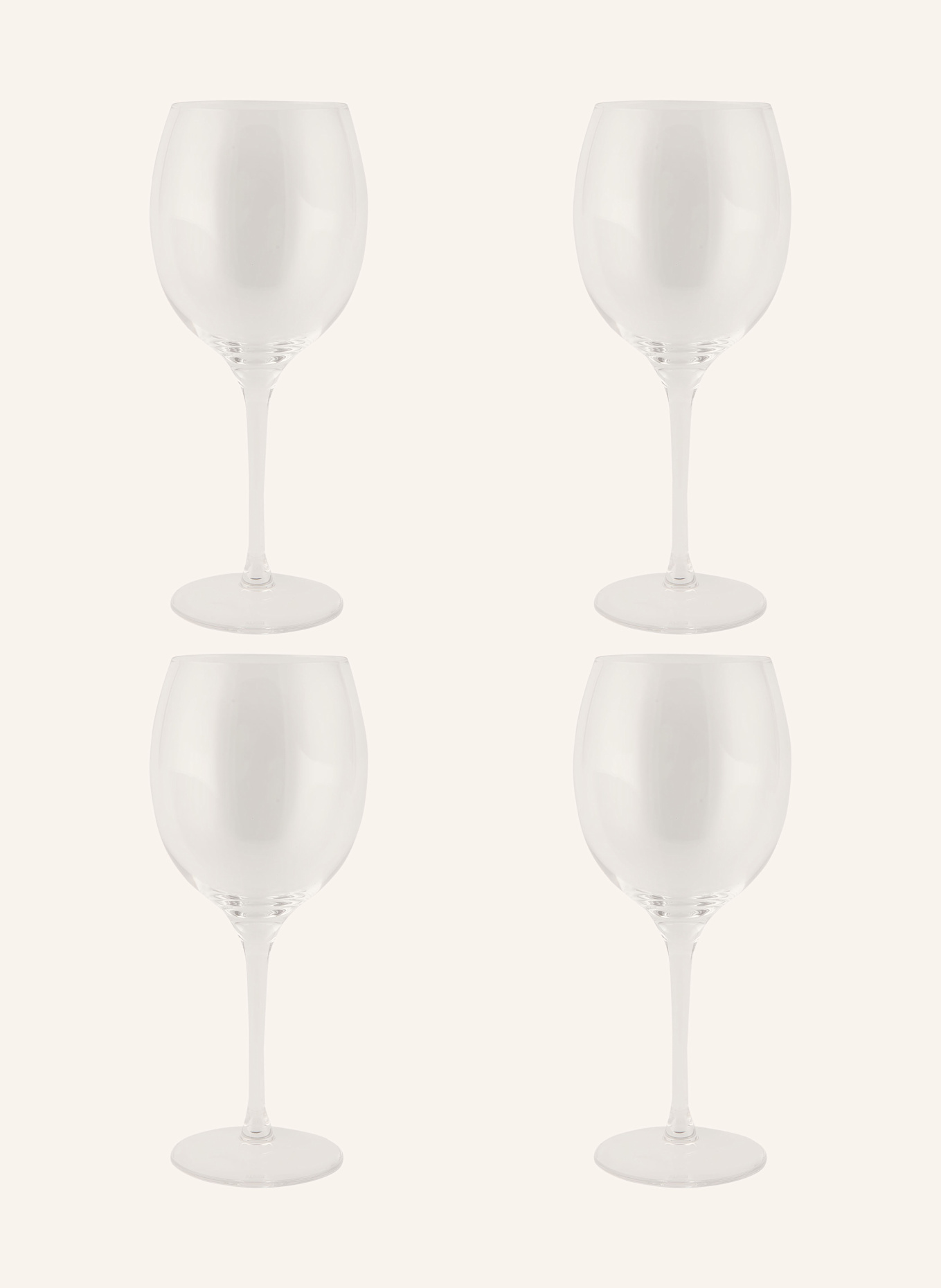 ALESSI 4er-Set Weingläser MAMI XL: WEISS