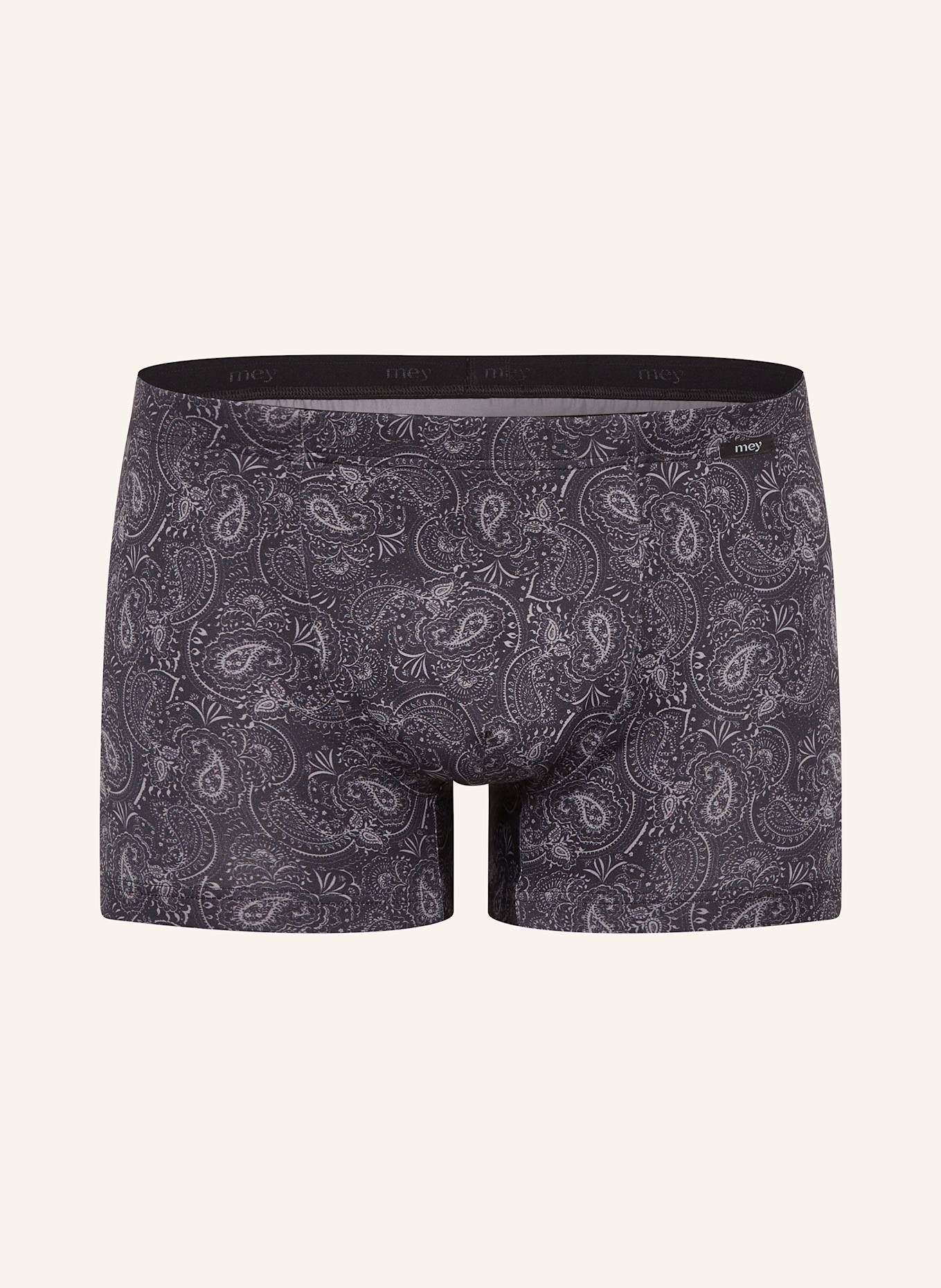 mey Boxershorts Serie BC PAISLEY: SCHWARZ/ DUNKELGRÜN/ HELLGRAU