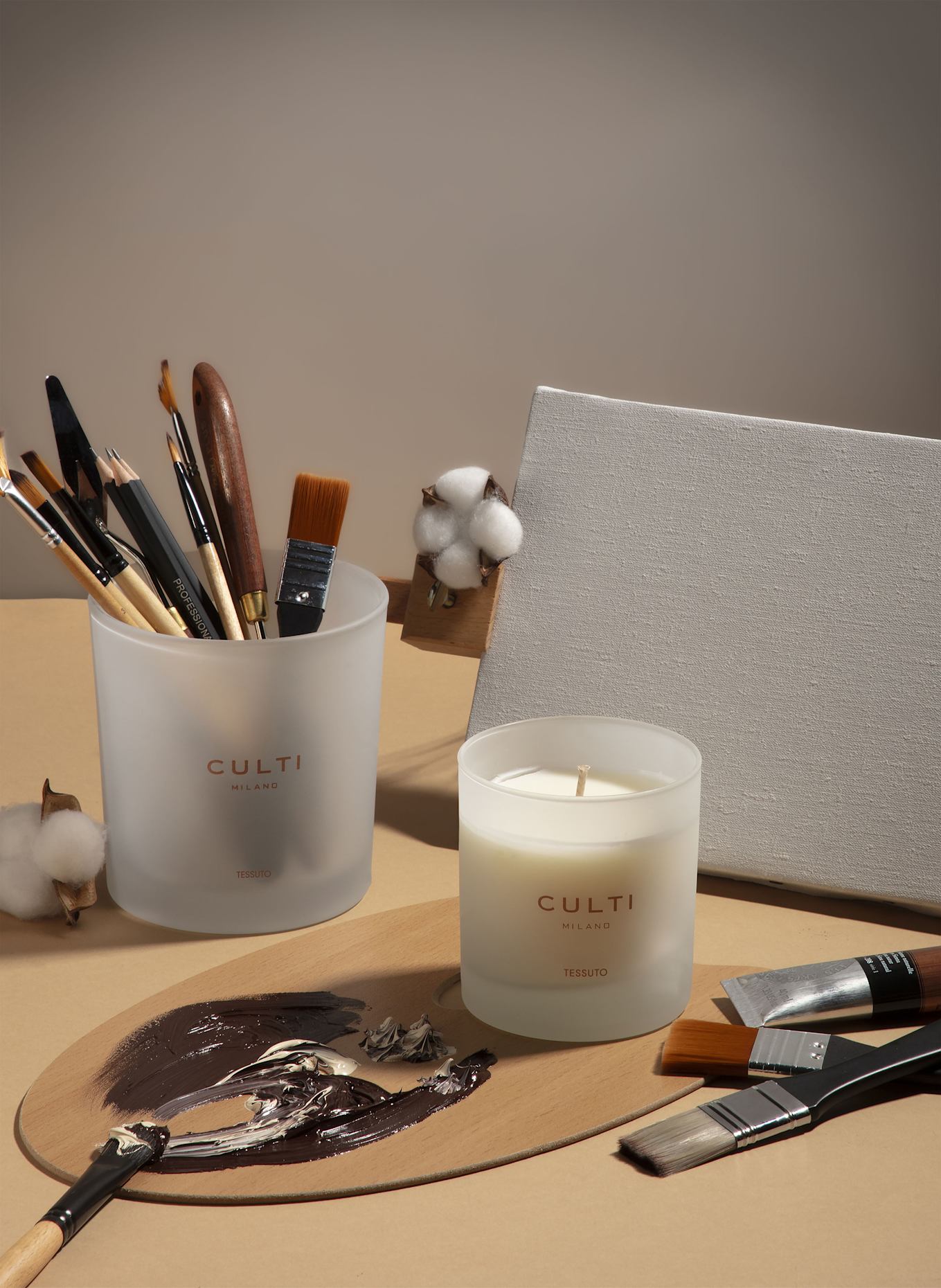 CULTI Duftkerze TESSUTO: WEISS