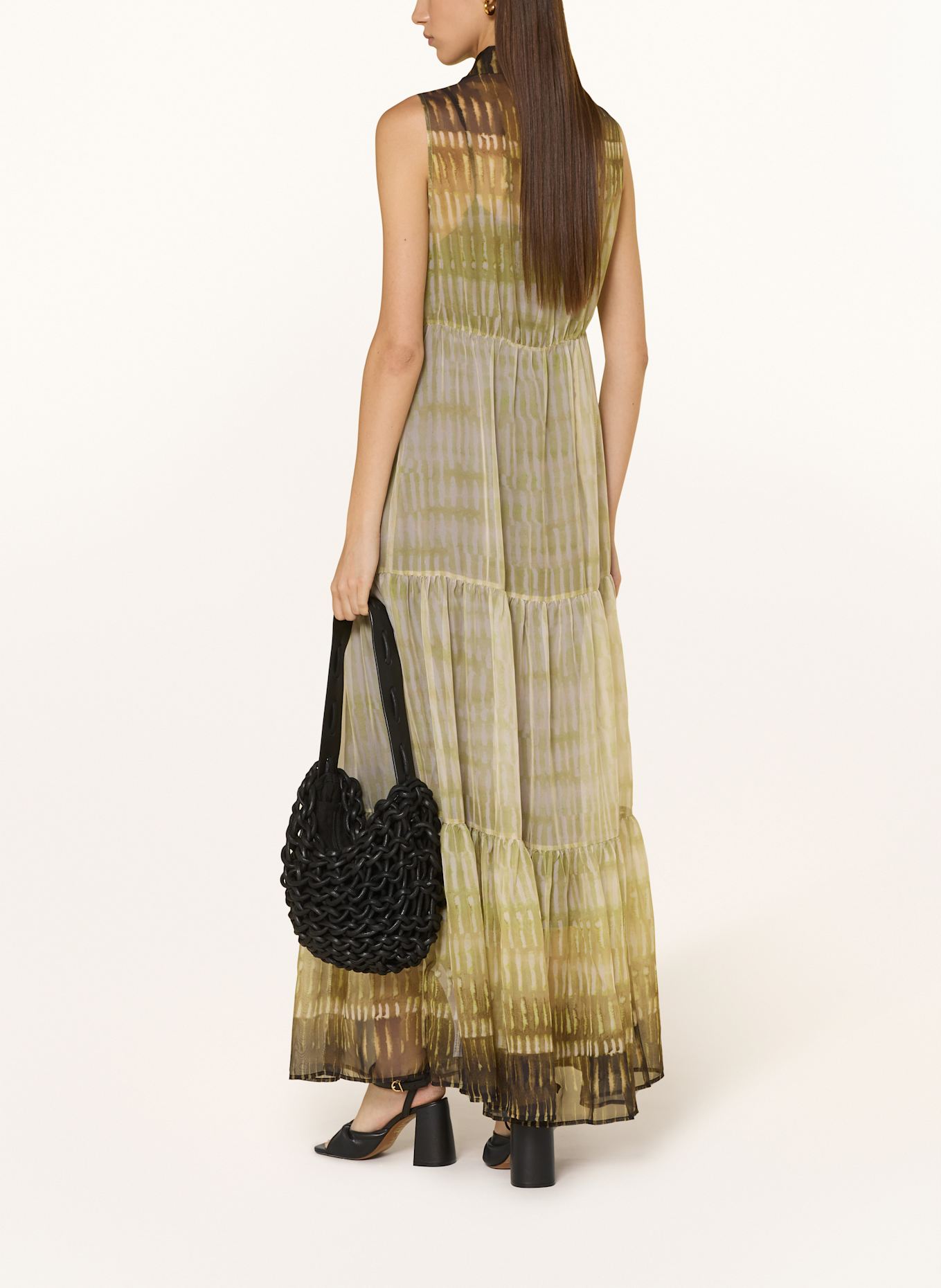 LIU JO robe chemise: JAUNE CLAIR/ VERT CLAIR/ BLANC