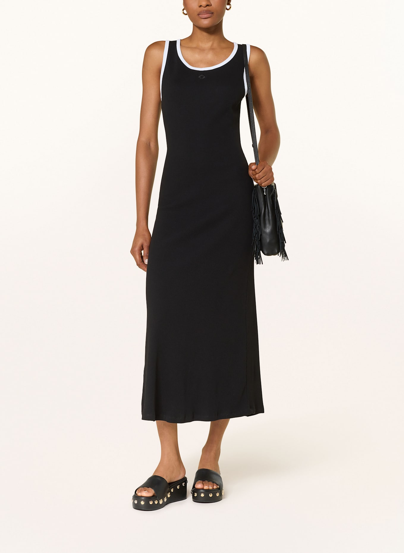 maje Kleid: SCHWARZ / WEISS