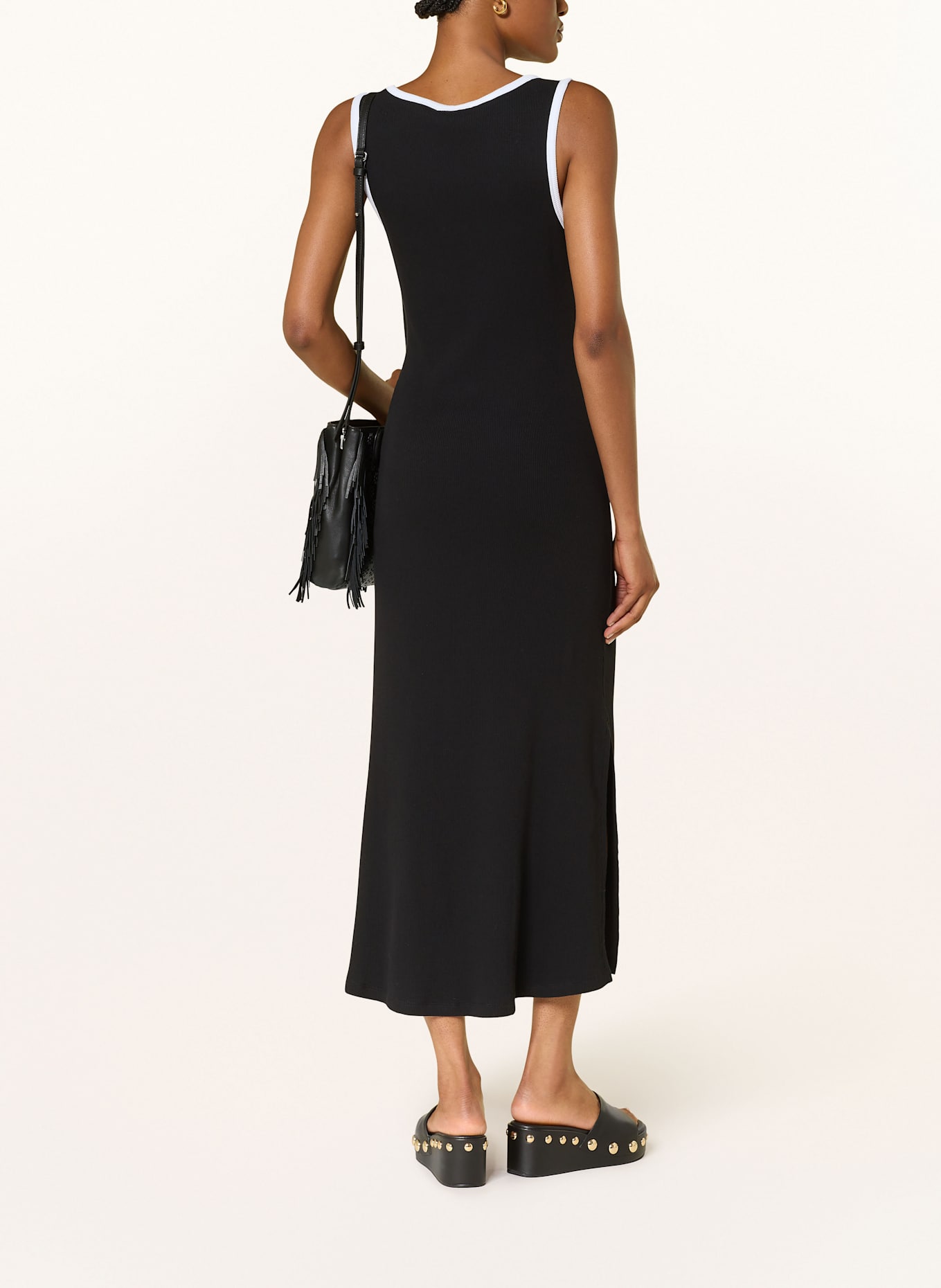 maje Kleid: SCHWARZ / WEISS