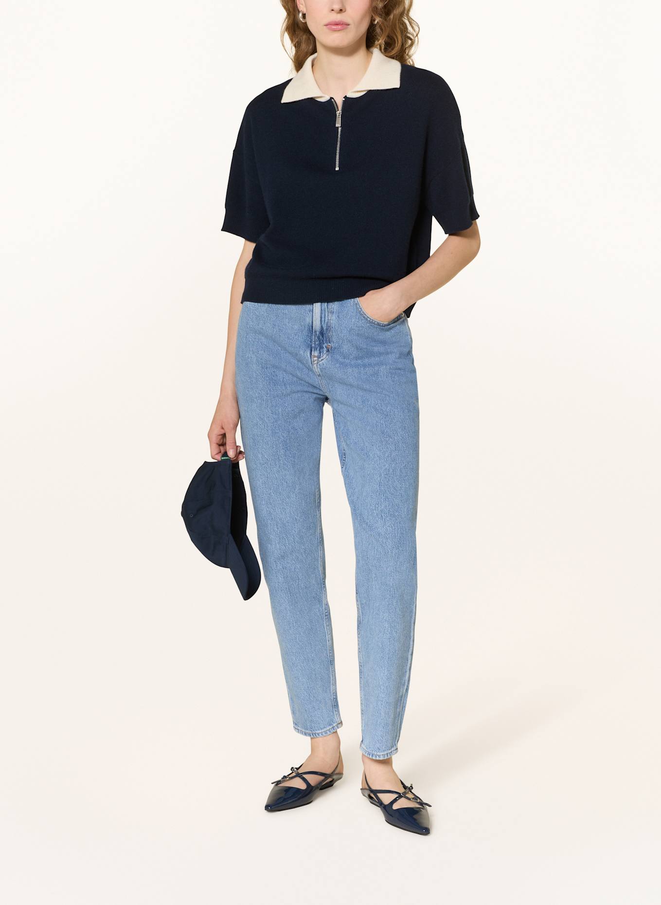 TOMMY JEANS Mom džíny: 1AB Denim Light
