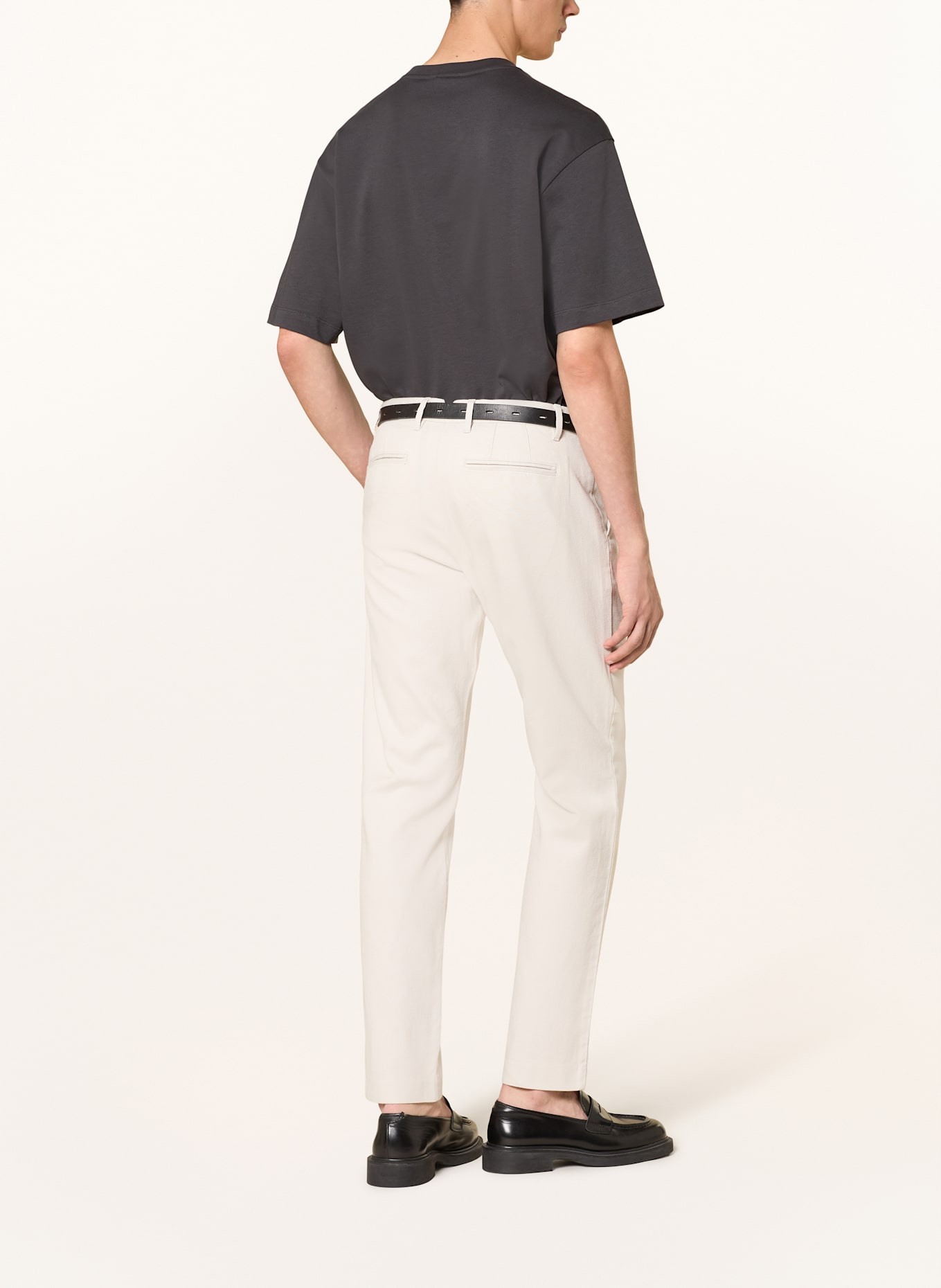 REISS Piqué-Chino DOBBY Slim Fit: ECRU