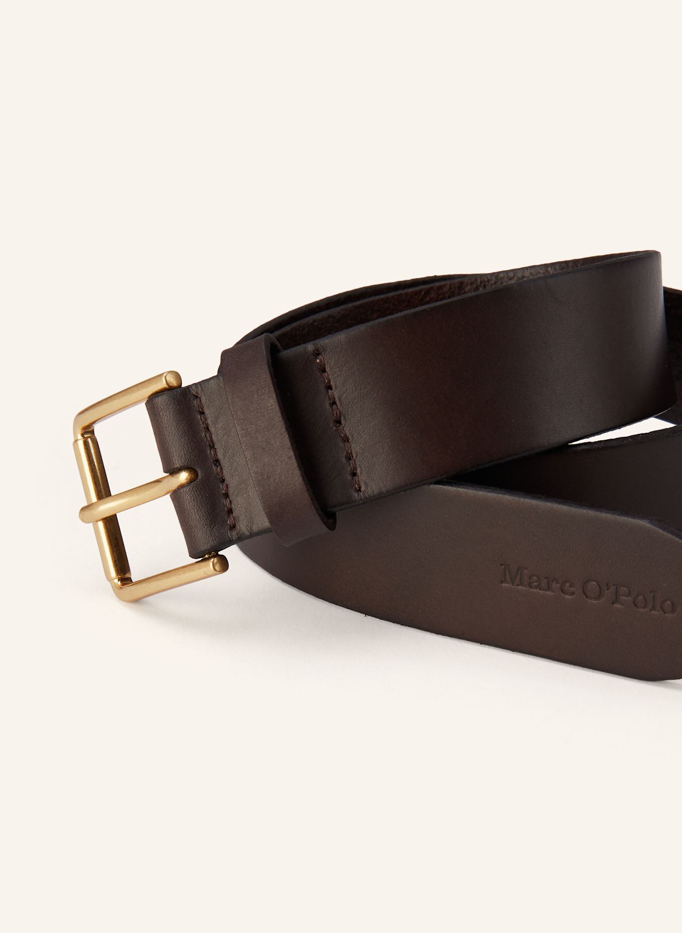 Marc O'Polo Ledergürtel: DUNKELBRAUN