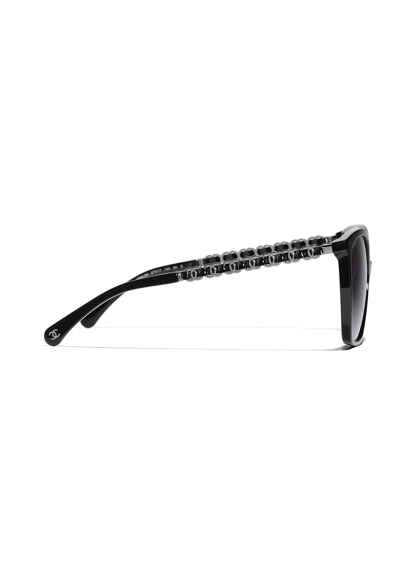 CHANEL Runde Sonnenbrille: 1608S6 - SCHWARZ