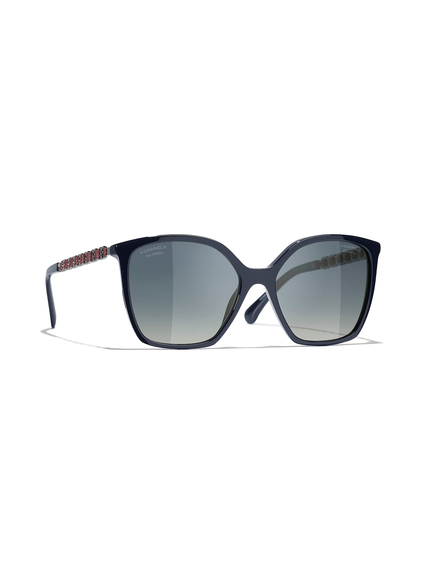 CHANEL Runde Sonnenbrille: 1462K4 - BLAU