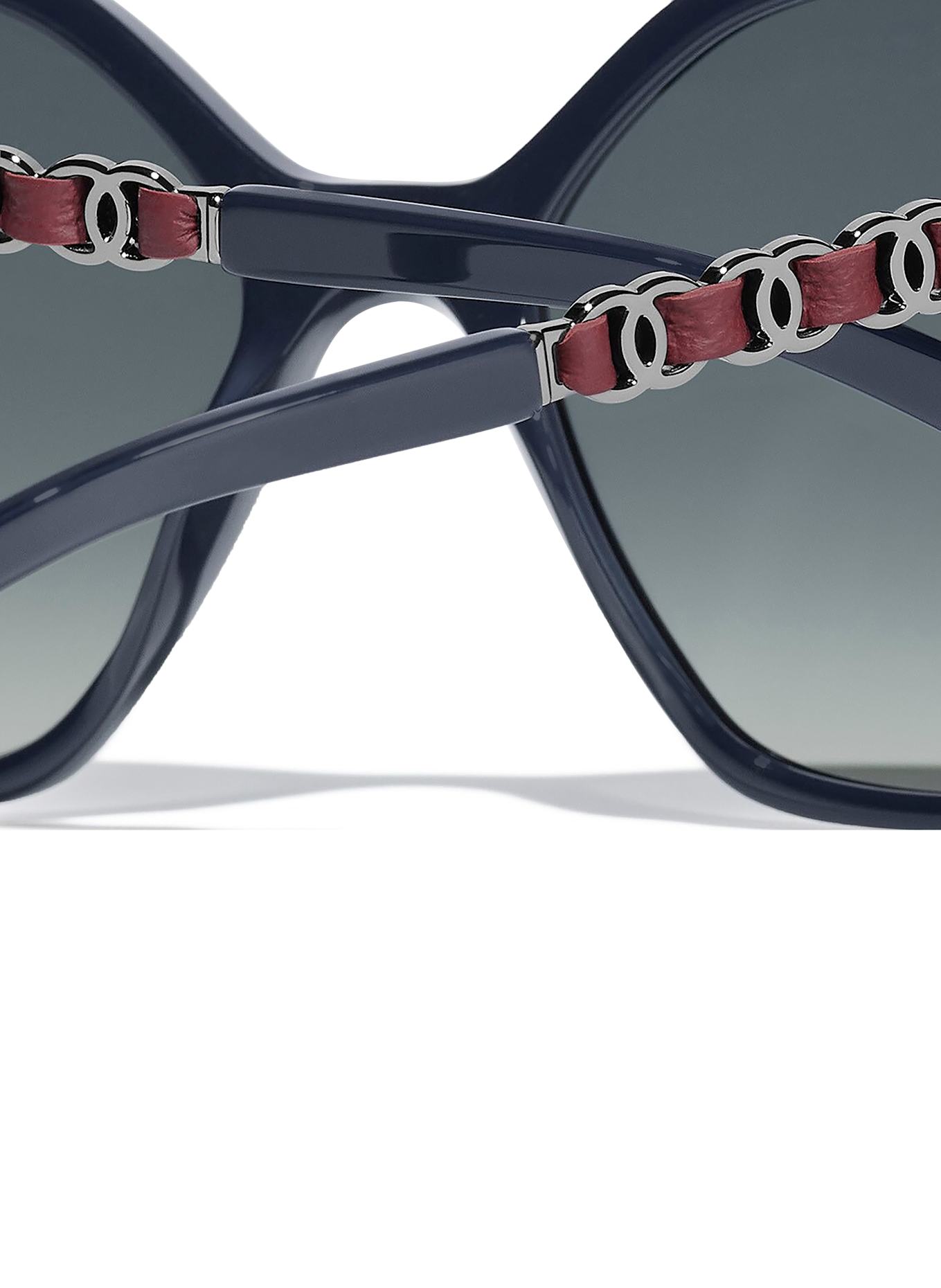 CHANEL Runde Sonnenbrille: 1462K4 - BLAU