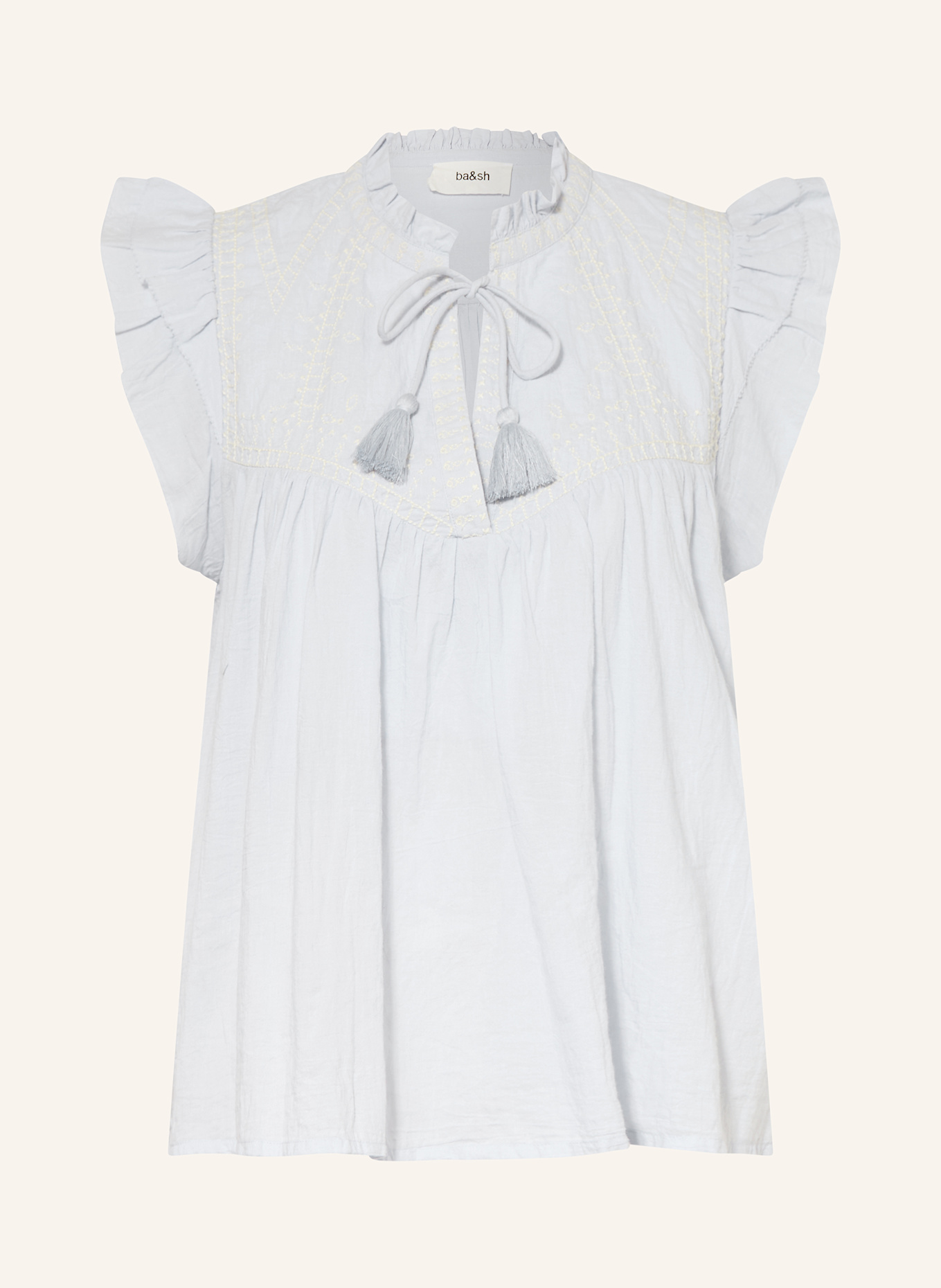 ba&sh Blusentop JANNY: HELLBLAU