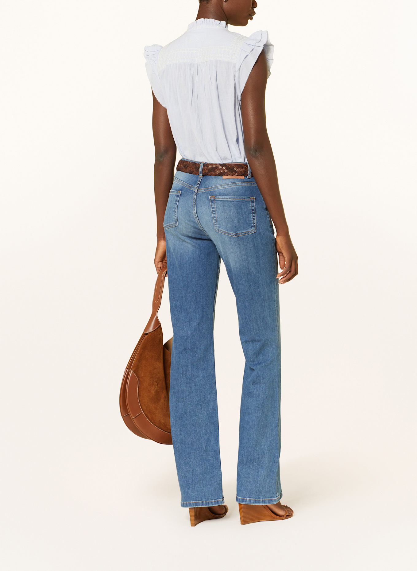 ba&sh Blusentop JANNY: HELLBLAU