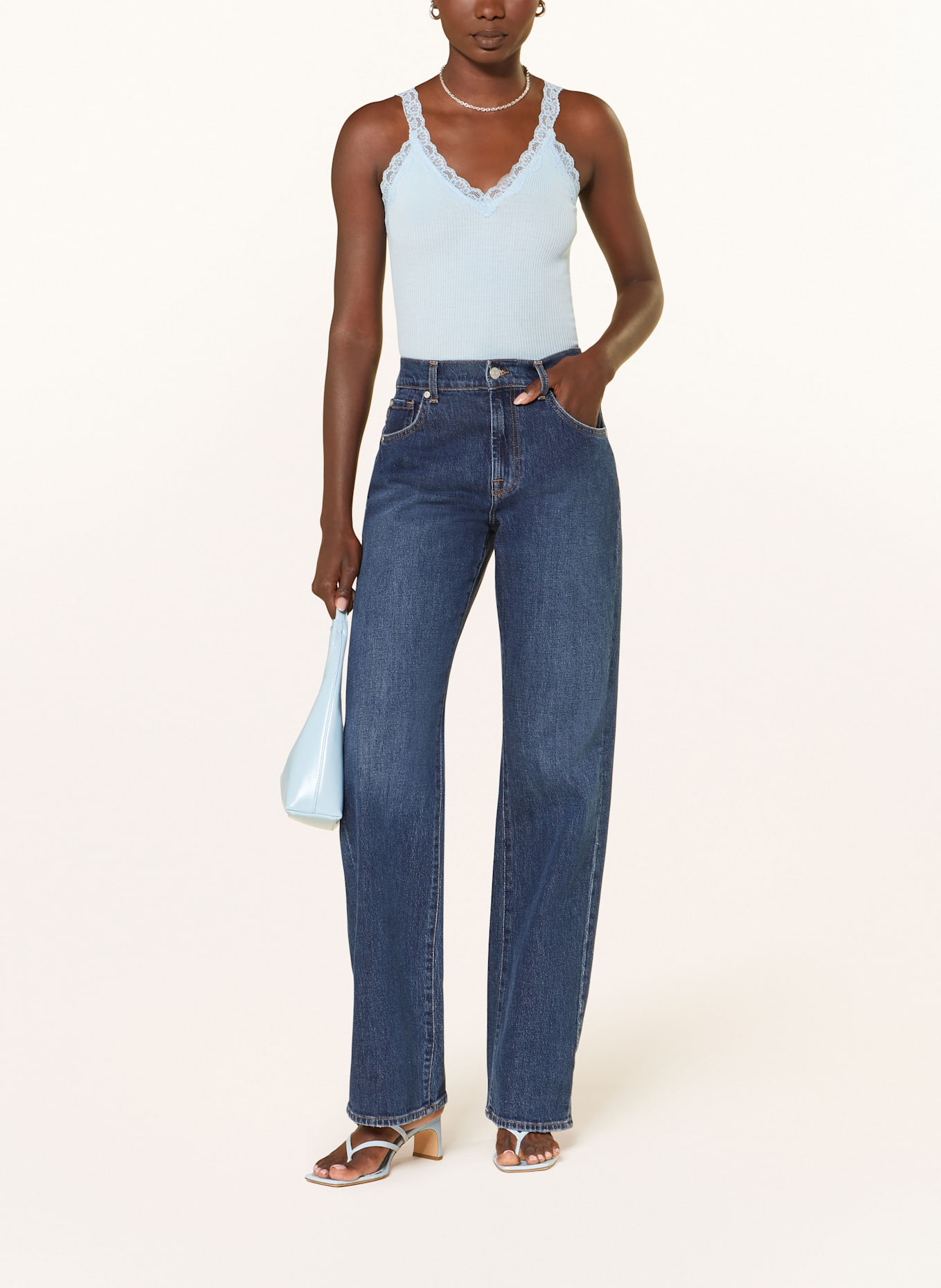 rosemunde Top BALTA: HELLBLAU