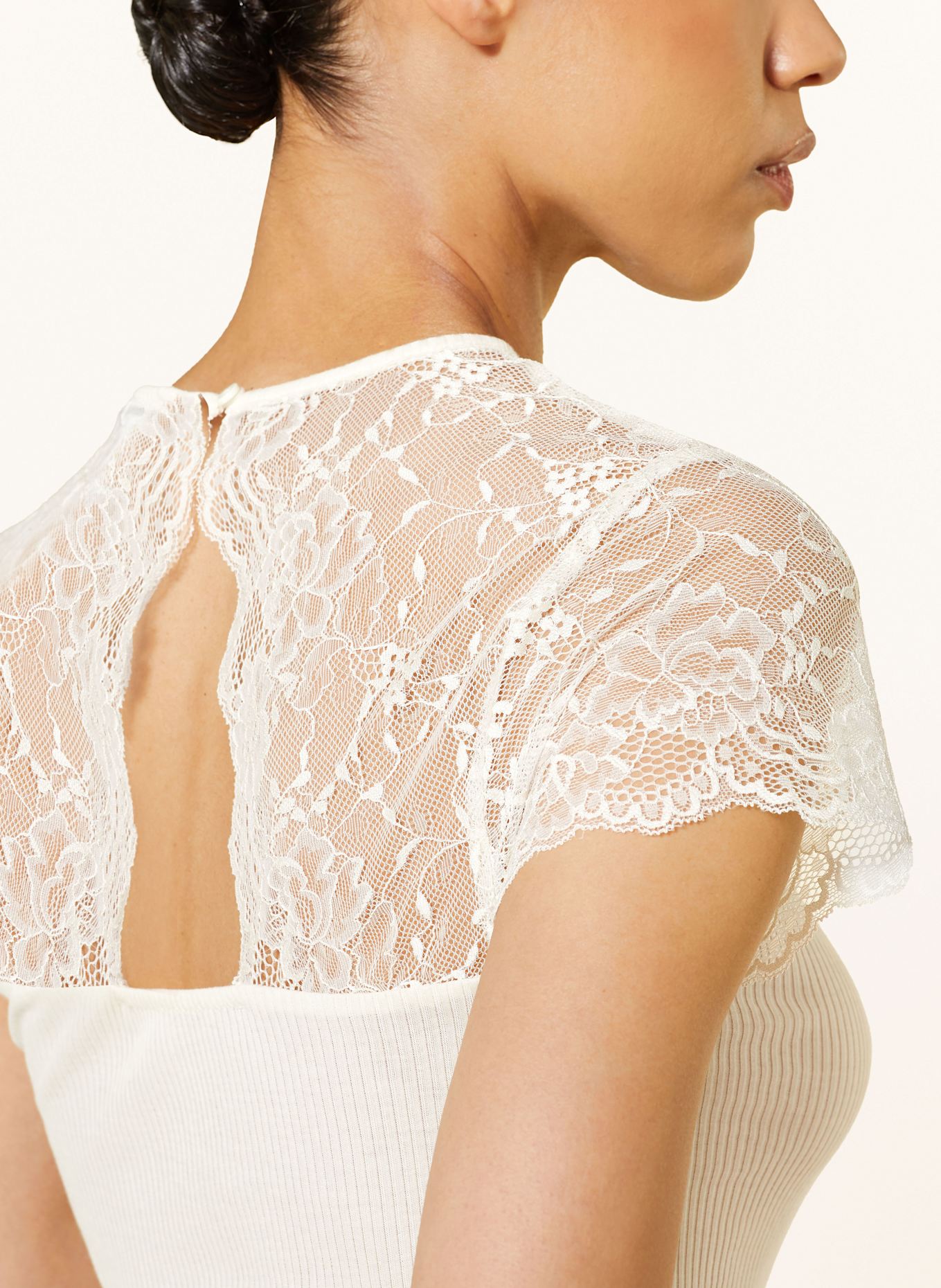 rosemunde T-Shirt RMWBEA mit Spitze: ECRU