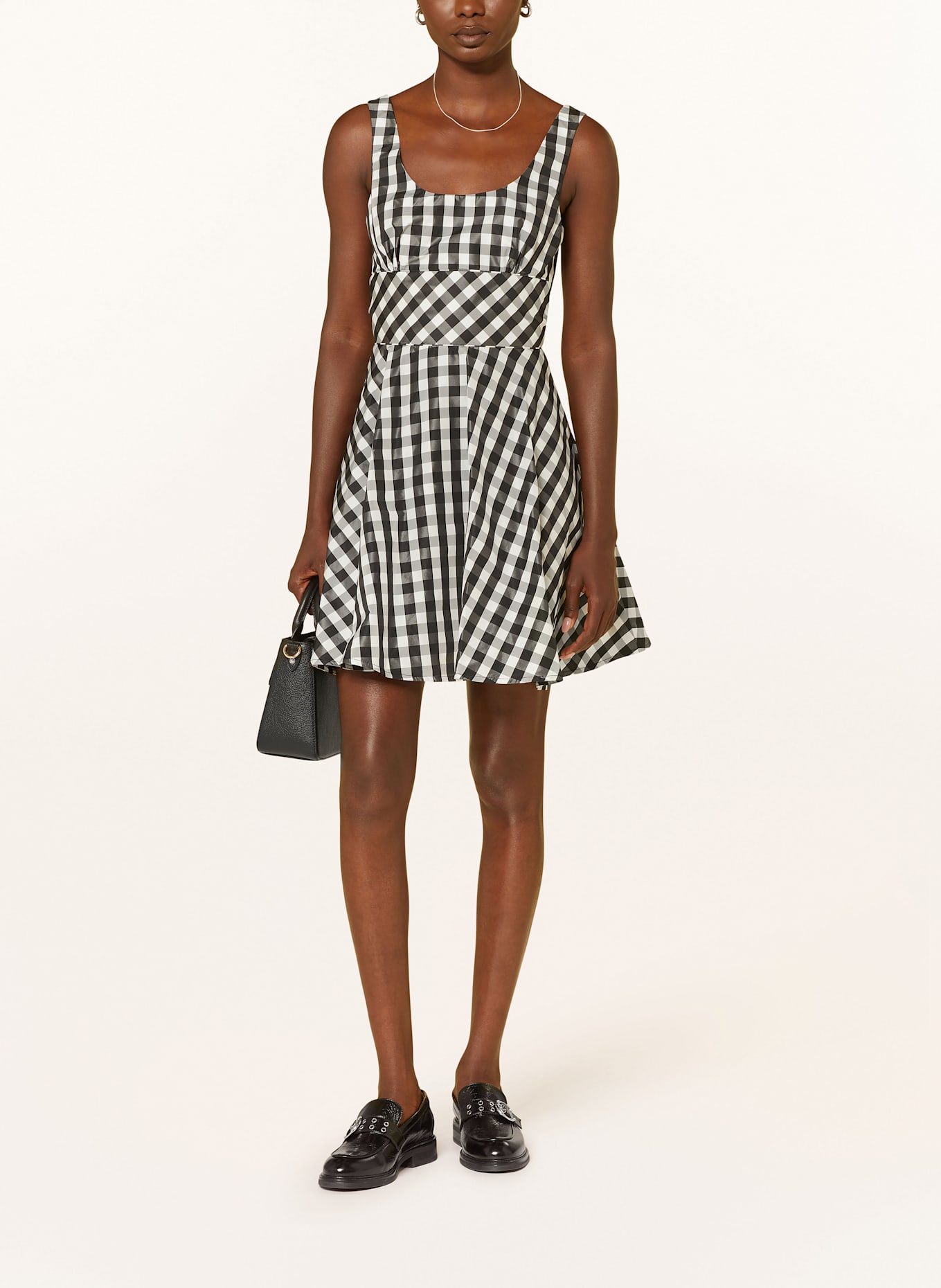 CLAUDIE PIERLOT Kleid: WEISS/ SCHWARZ