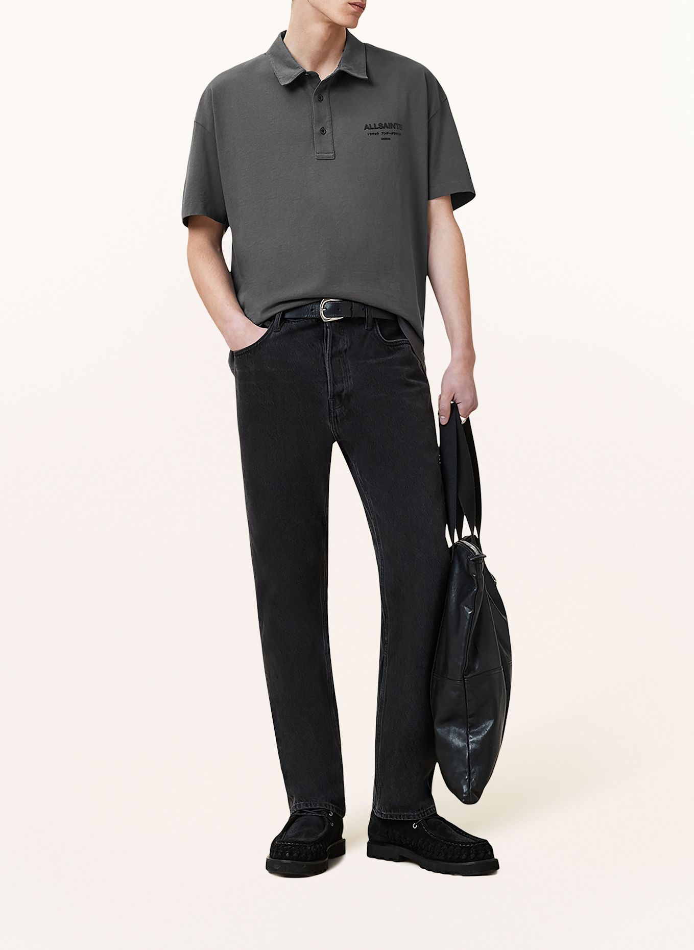 ALLSAINTS Poloshirt XANDER: GRAU