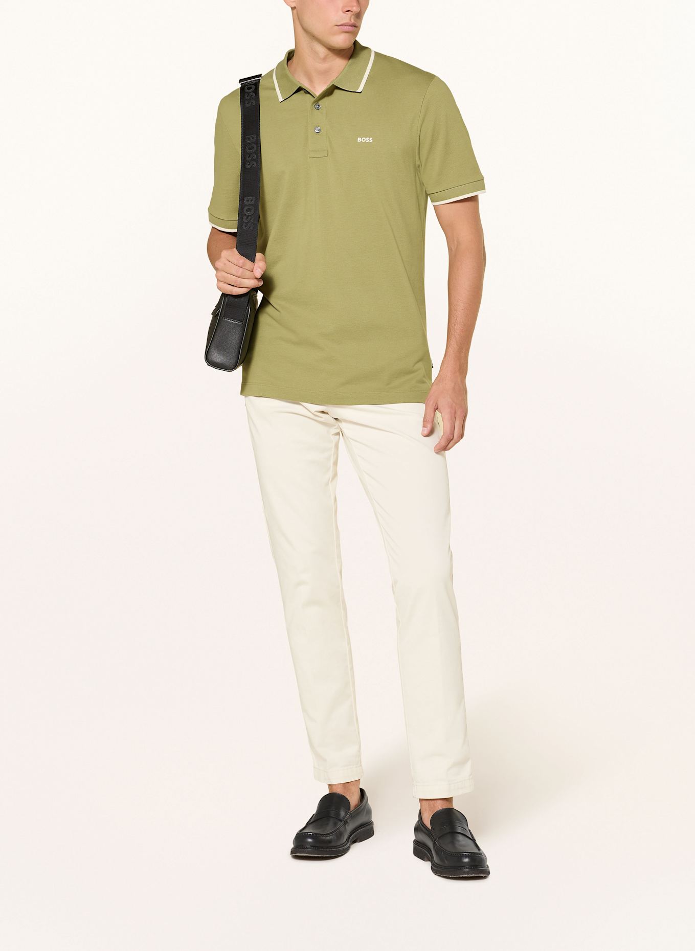 BOSS Piqué-Poloshirt PARLAY: OLIV