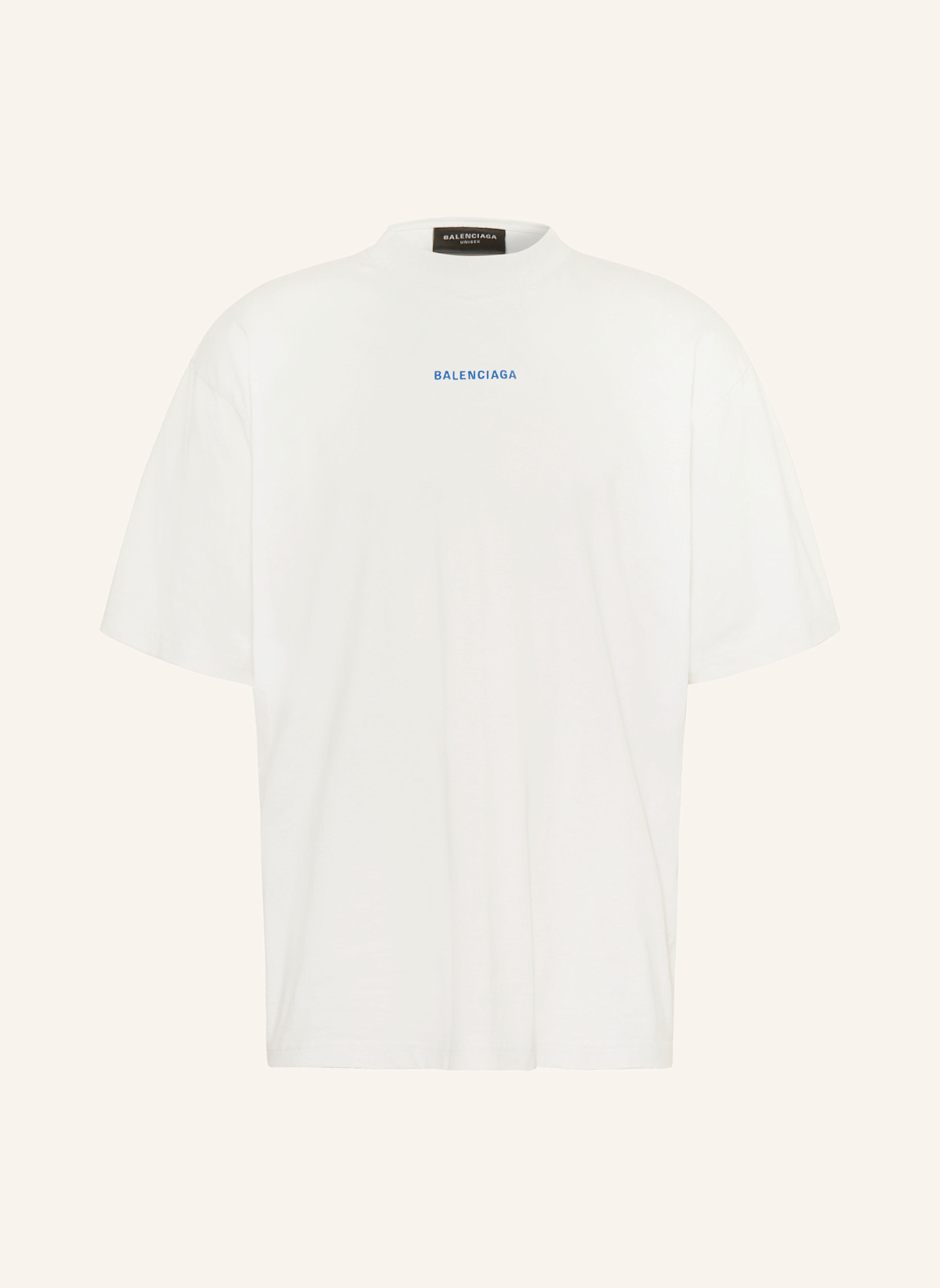 BALENCIAGA T-shirt: KREMOWY/ GRANATOWY