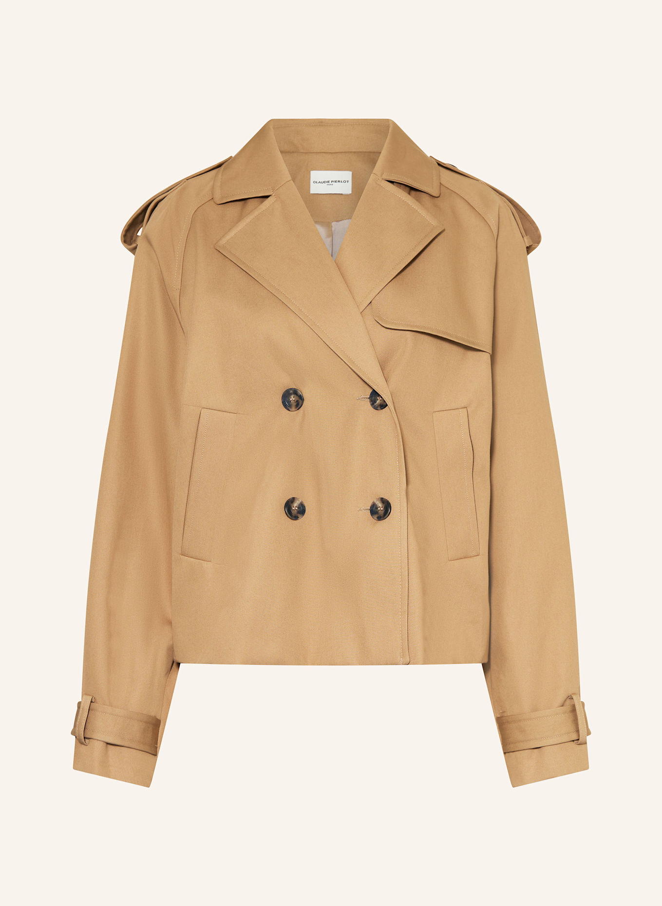 CLAUDIE PIERLOT Trench-Jacke: CAMEL