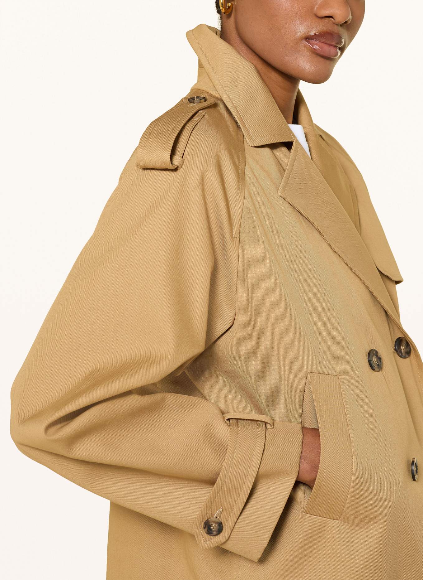 CLAUDIE PIERLOT Trench-Jacke: CAMEL