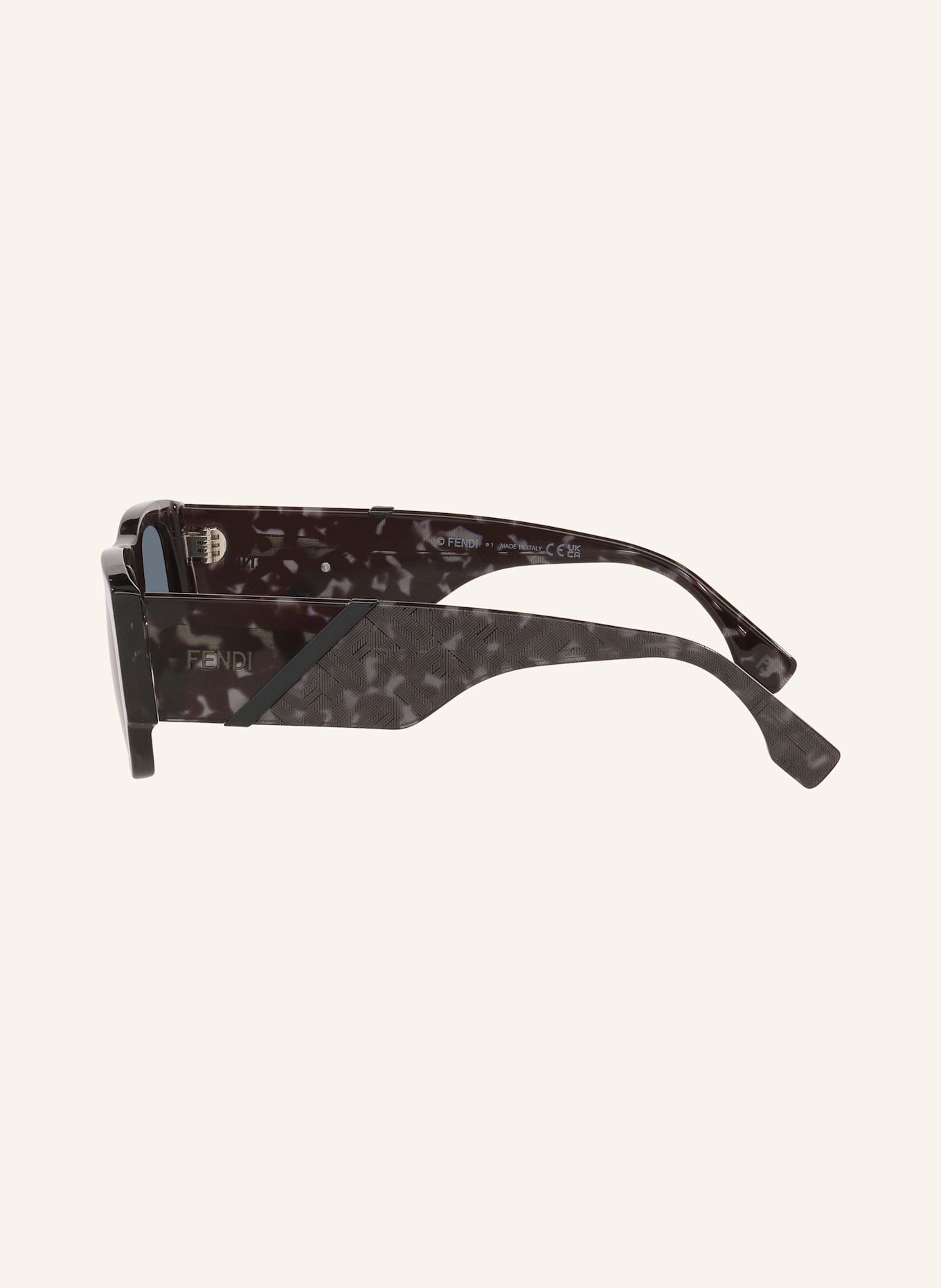 FENDI Sonnenbrille FENDI DIAGONAL FE40156I: 4402L1 - HAVANA/ GRAU