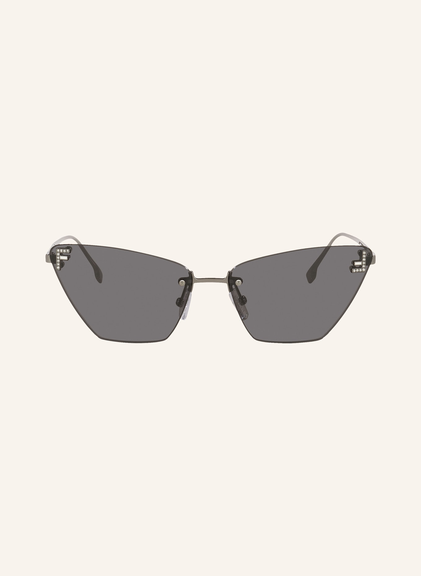 FENDI Sonnenbrille FENDI FIRST CRYSTAL FE4160US: 4260L1 - SILBER/ GRAU