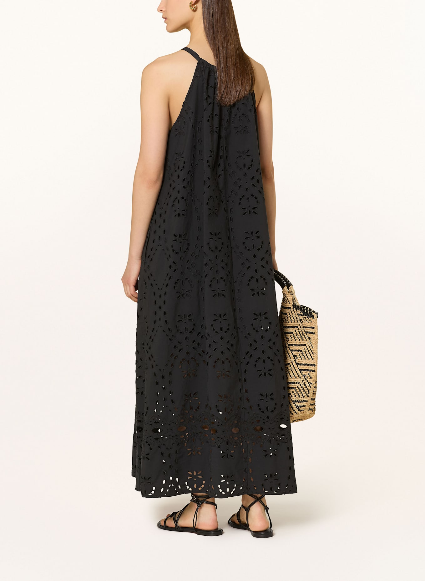 ba&sh Kleid BONIE aus Lochspitze: SCHWARZ