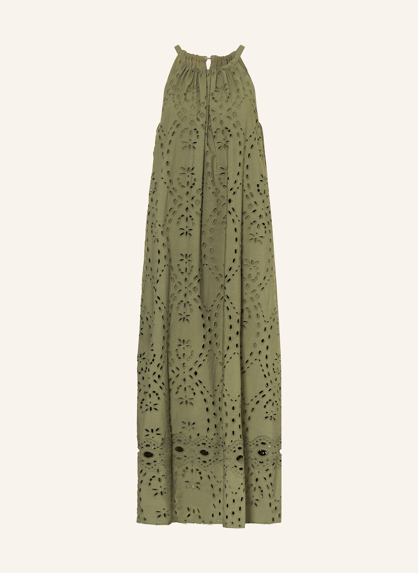 ba&sh Kleid BONIE aus Lochspitze: KHAKI
