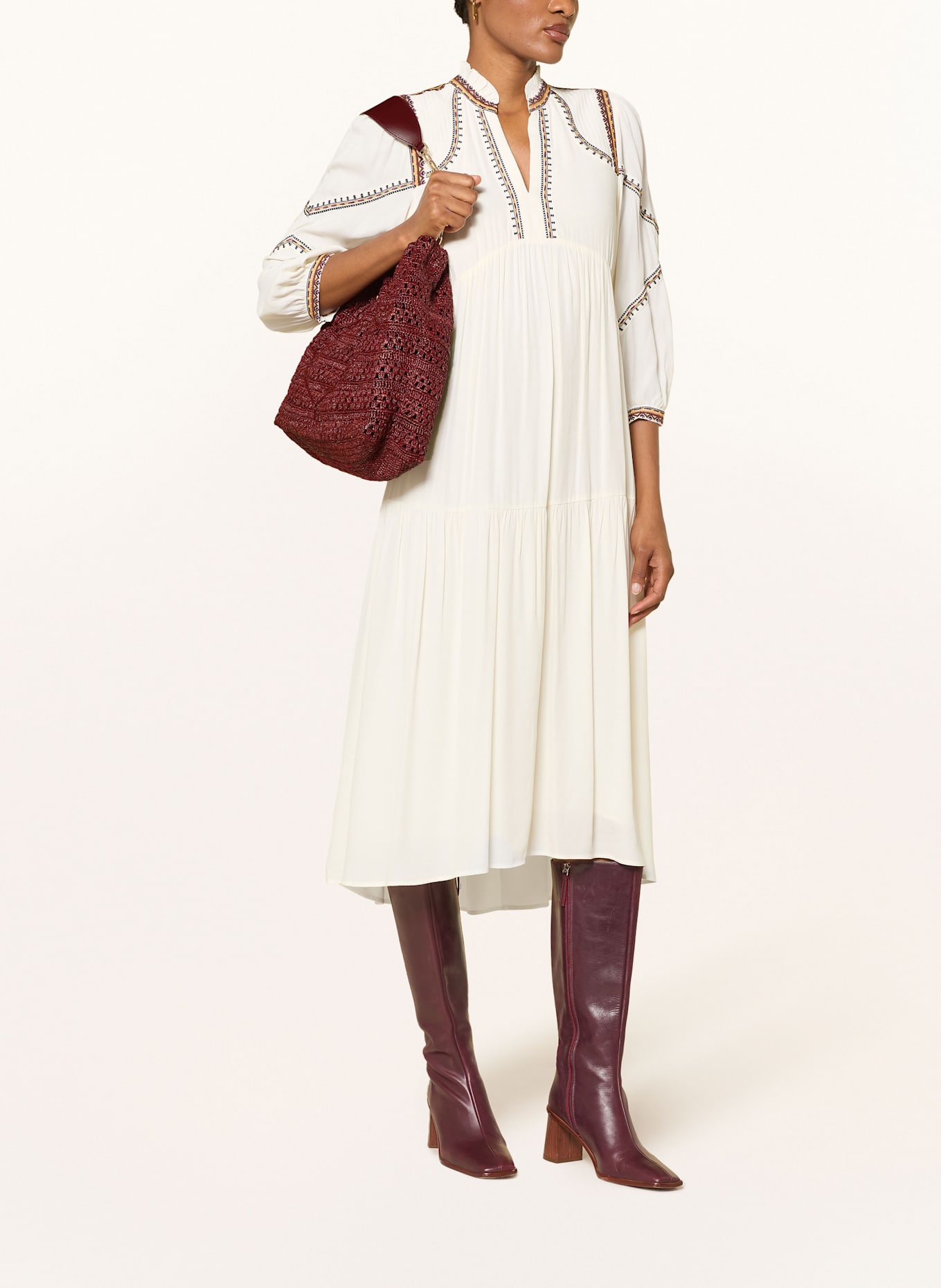 ba&sh Shopper JUNE: TMAVĚ ČERVENÁ