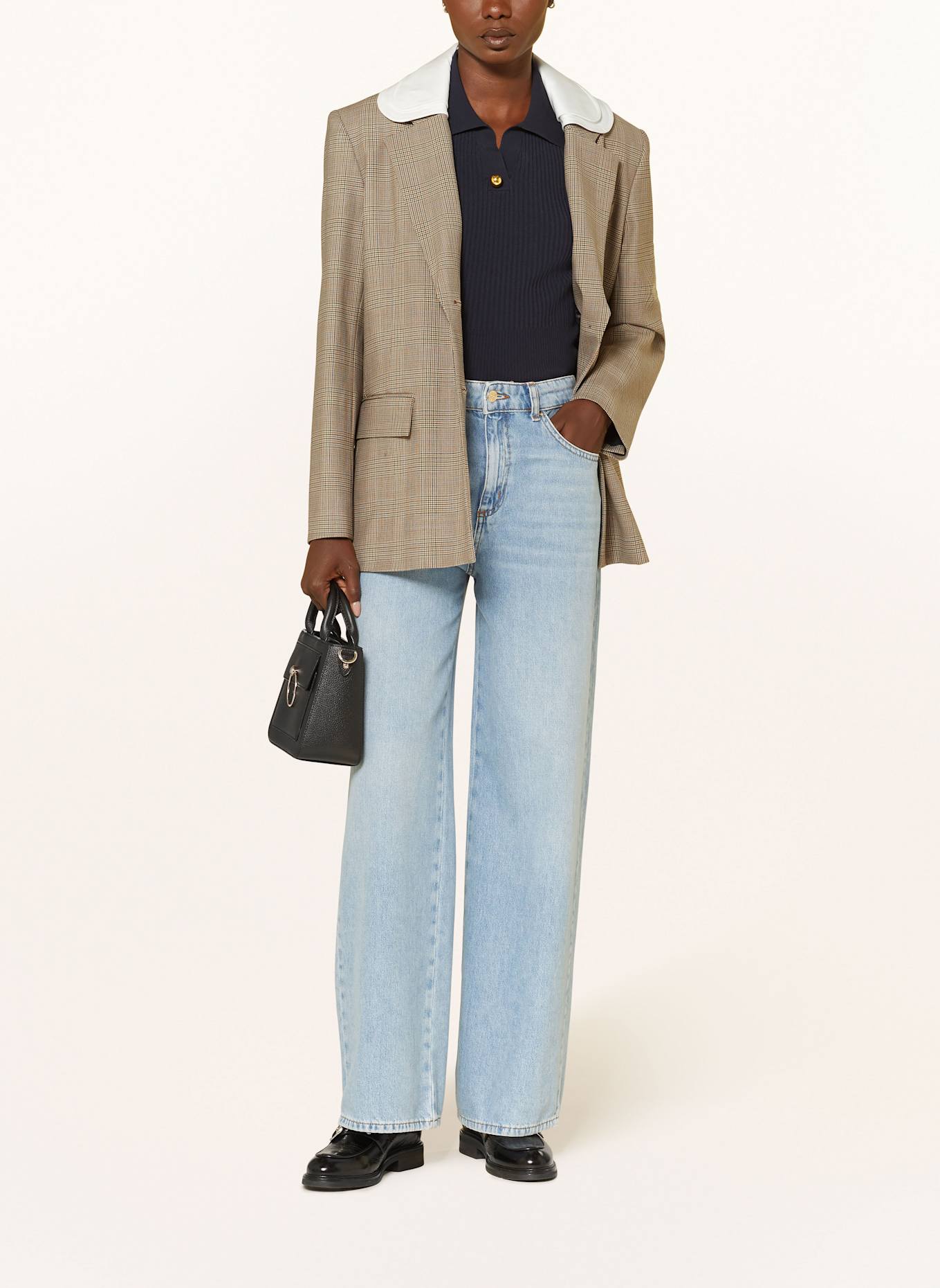 CLAUDIE PIERLOT Blezer z odpinanym kapturem: BEŻOWY / GRANATOWY