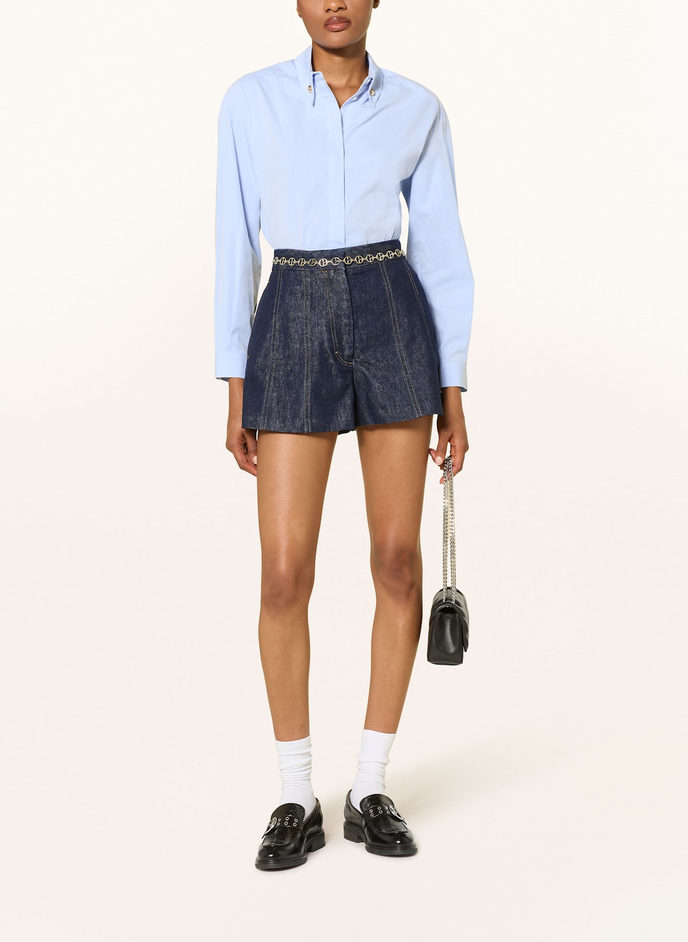 CLAUDIE PIERLOT Hemdbluse: HELLBLAU
