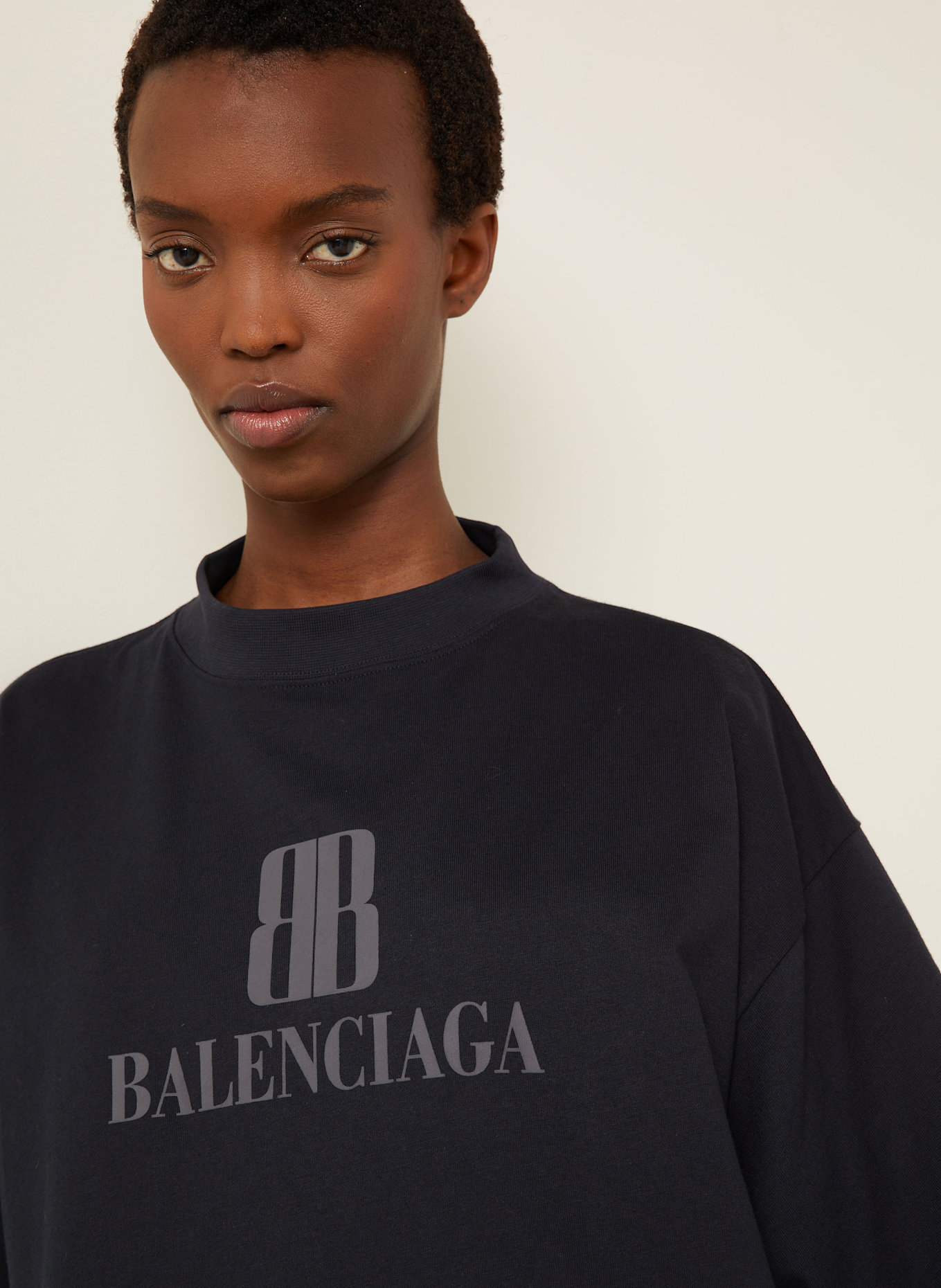 BALENCIAGA T-shirt: CZARNY
