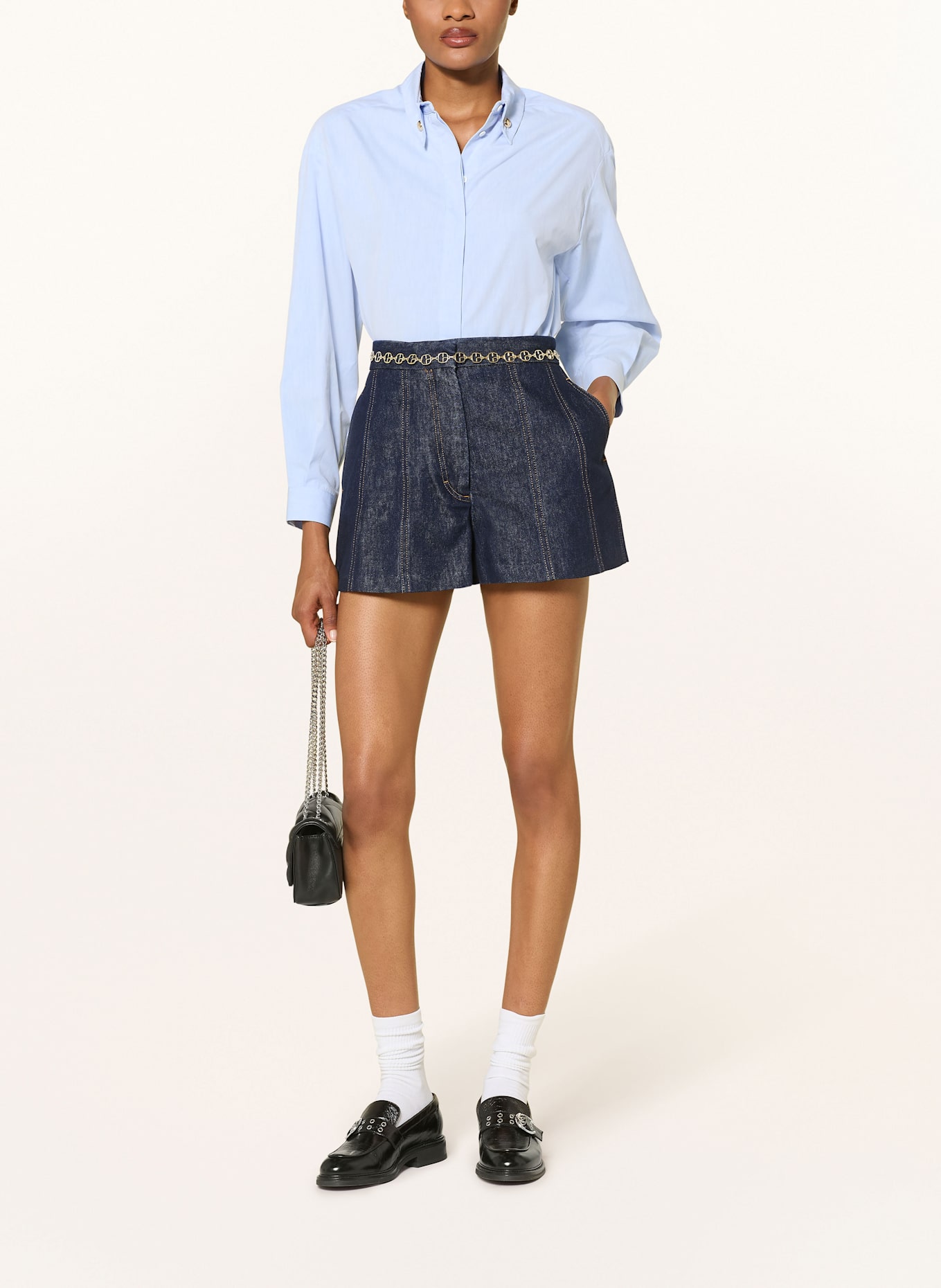 CLAUDIE PIERLOT Jeansshorts: J007 BRUT DENIM