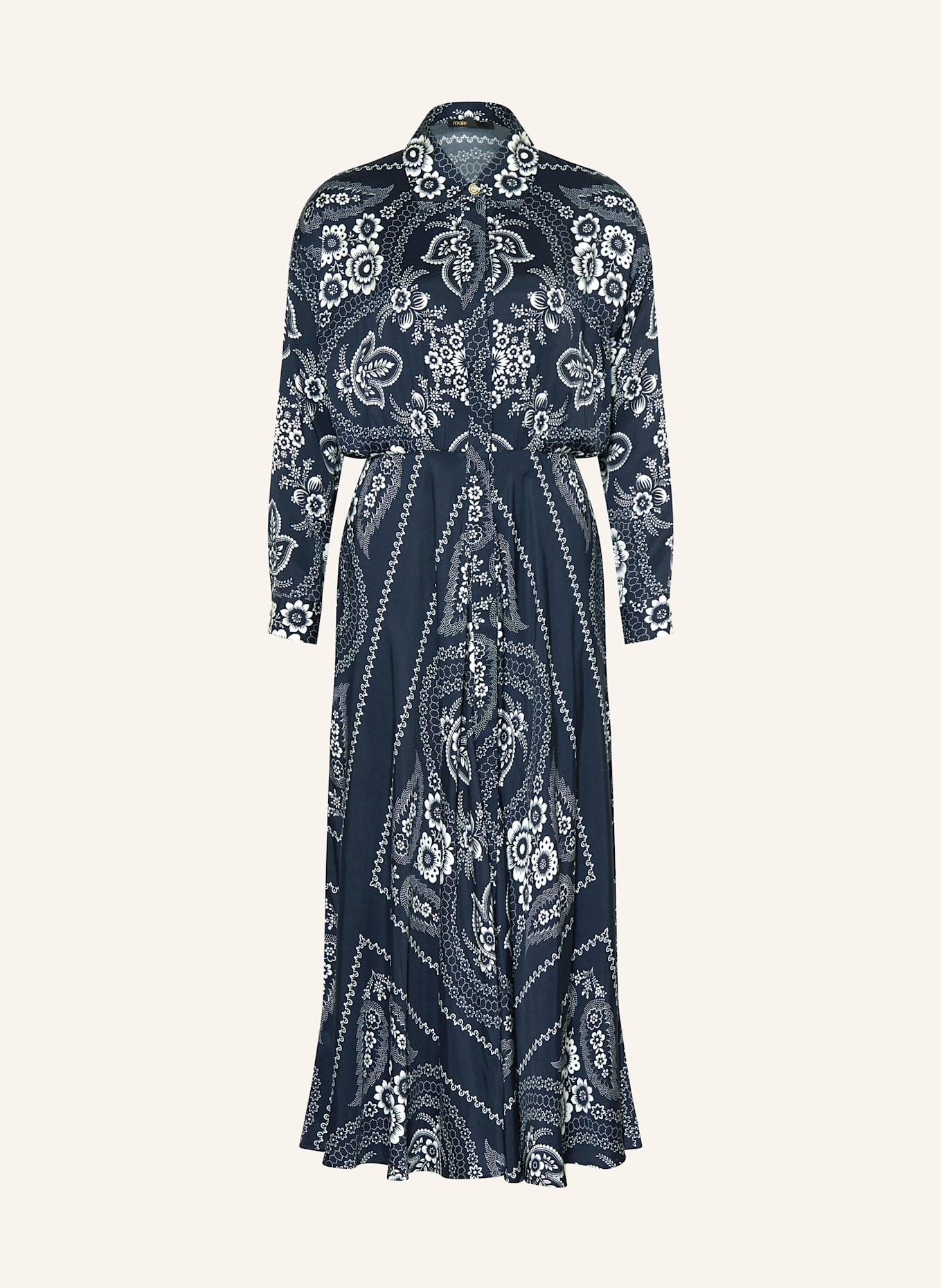 maje Hemdblusenkleid: DUNKELBLAU