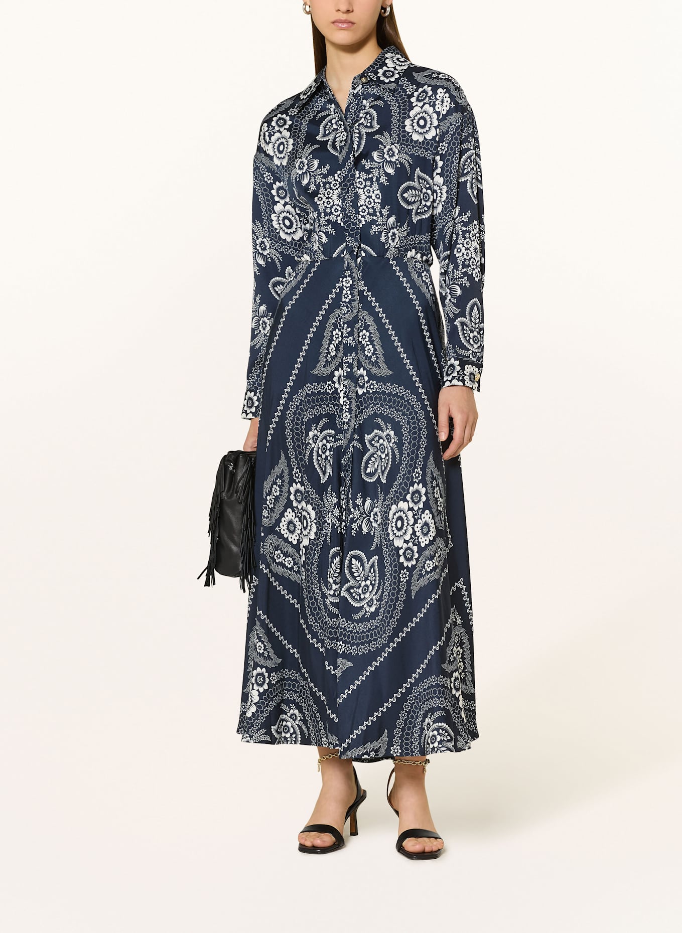 maje Hemdblusenkleid: DUNKELBLAU