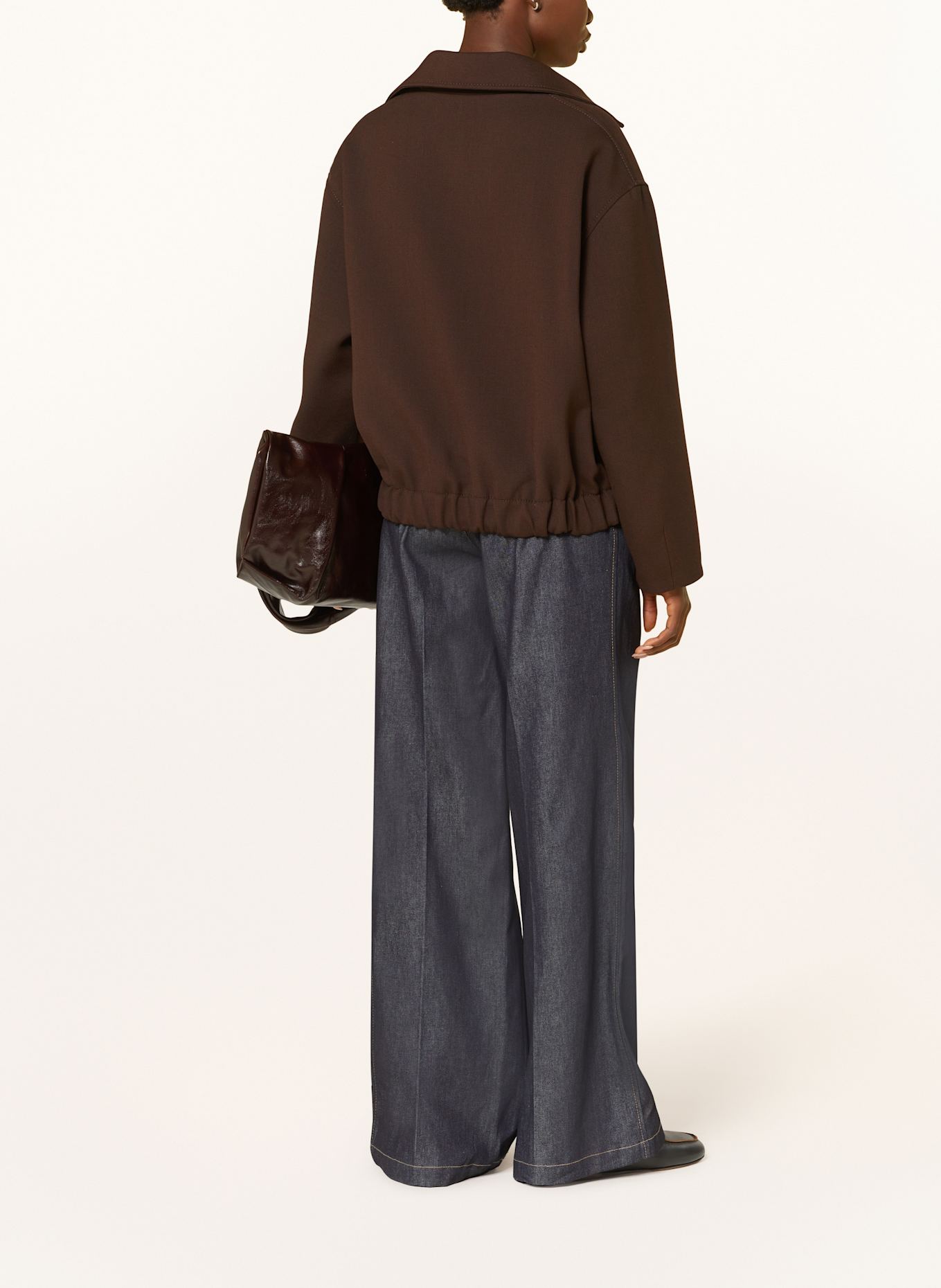 SANDRO Wide Leg Jeans: D324 DEEP BLU