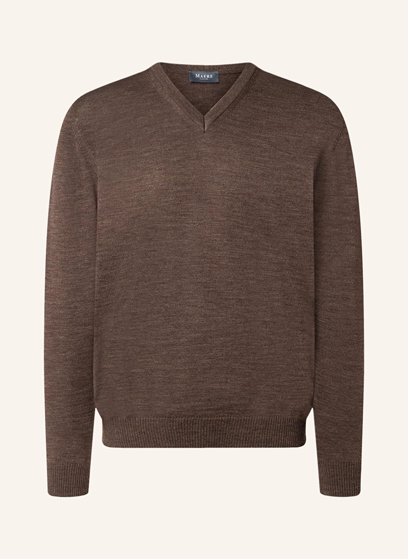 MAERZ MUENCHEN Pullover: DUNKELBRAUN