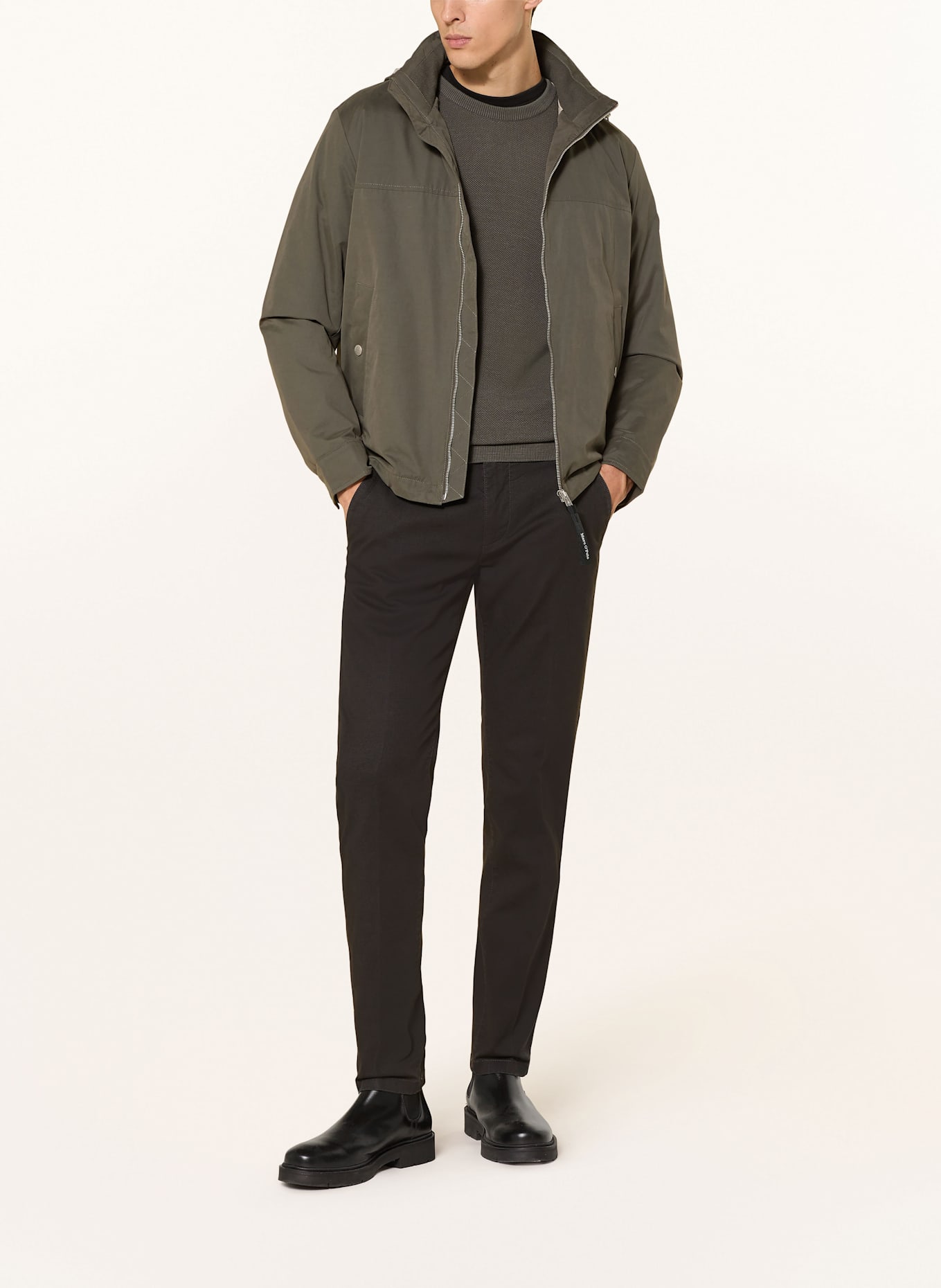 Marc O'Polo Chino STIG Shaped Fit: DUNKELGRAU