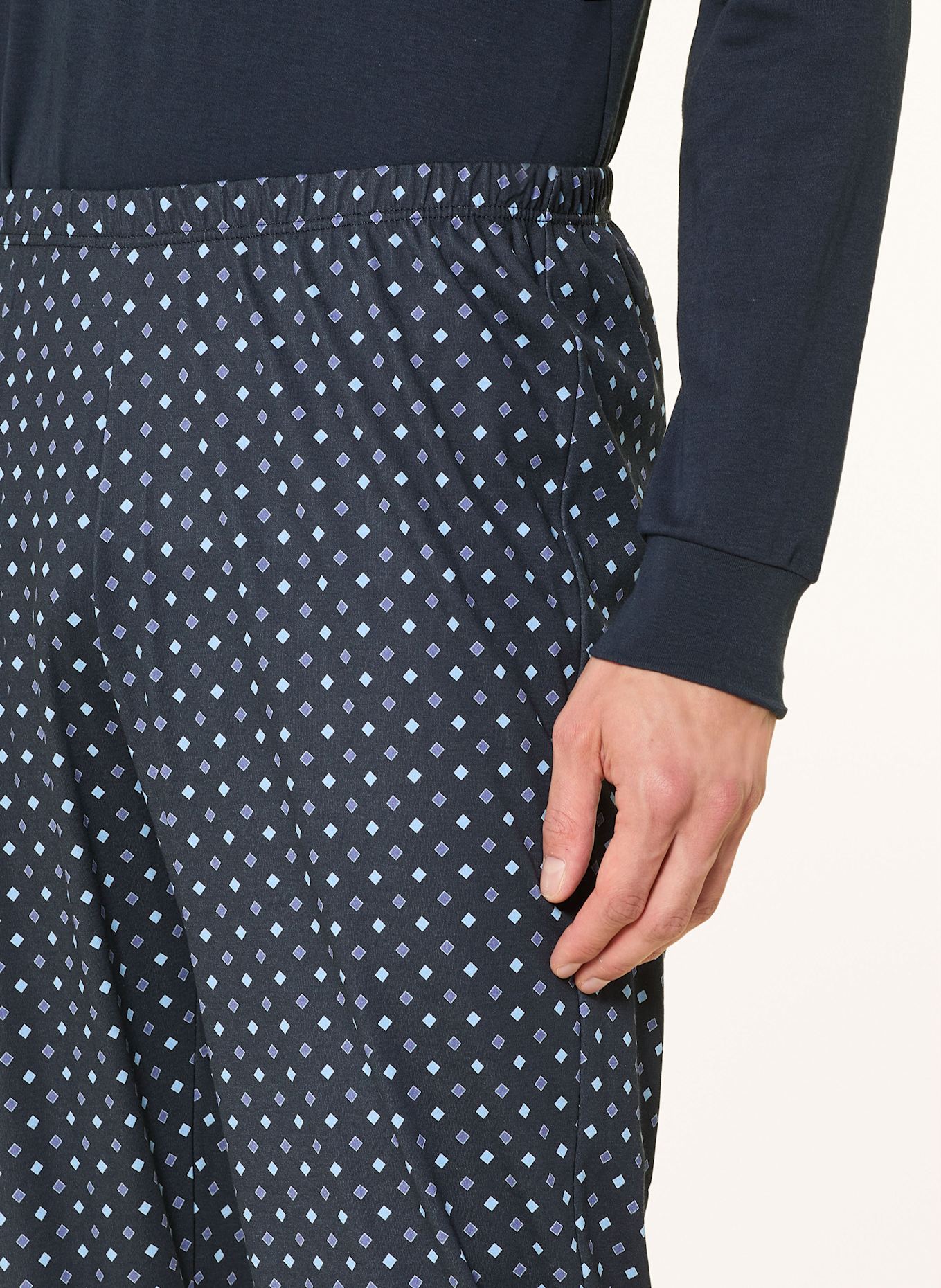 CALIDA Schlafanzug RELAX STREAMLINE: DUNKELBLAU / HELLBLAU