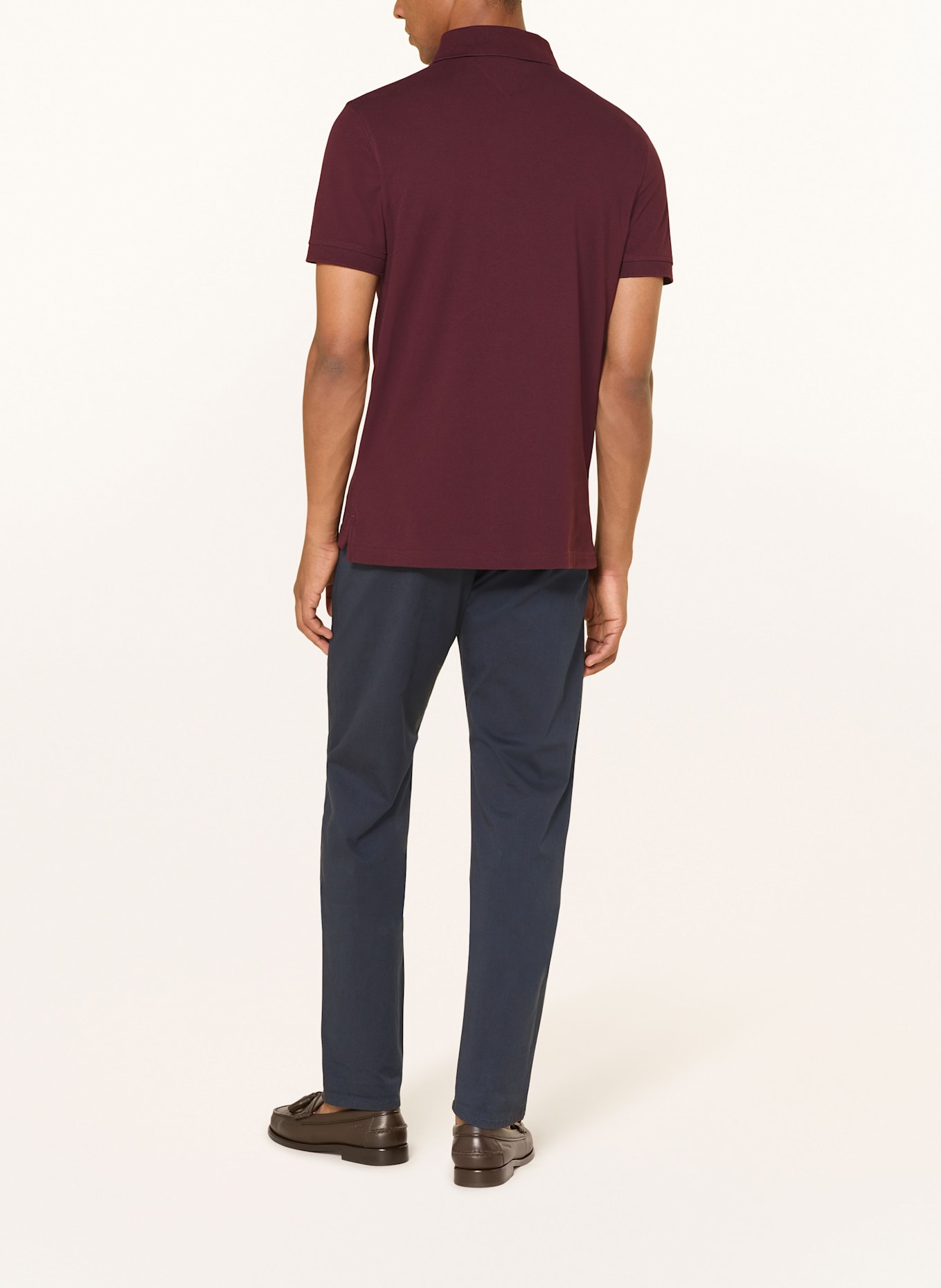 TOMMY HILFIGER Piqué-Poloshirt Regular Fit: DUNKELROT
