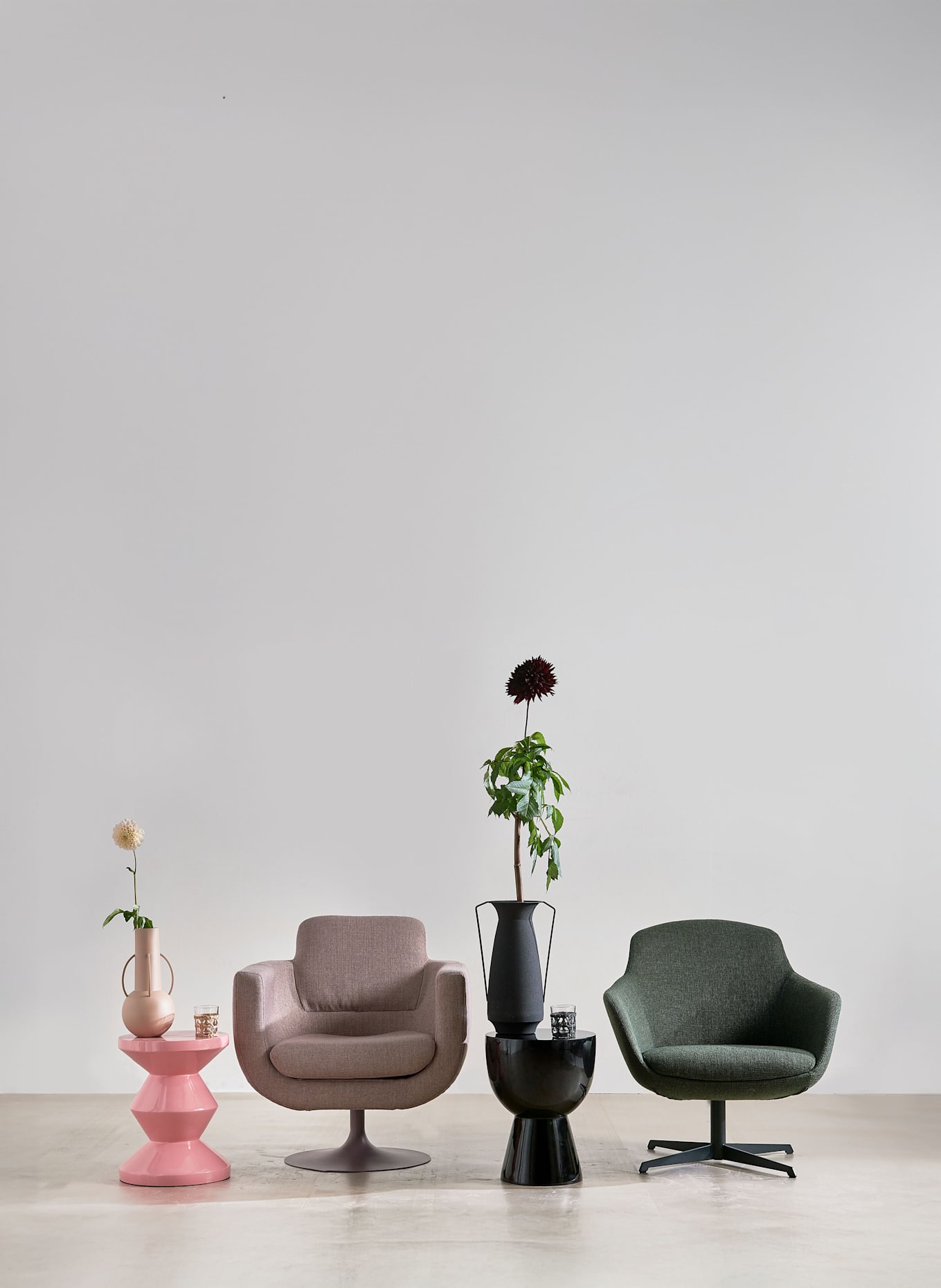 POLSPOTTEN Hocker ZIG ZAG: ROSA