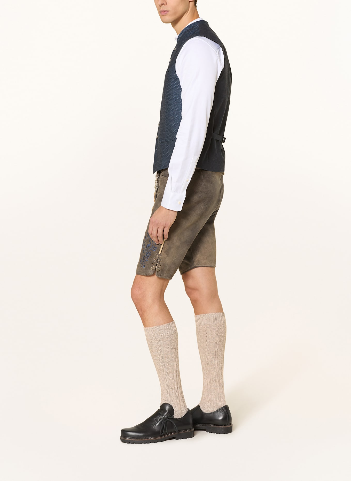 OSTARRICHI Trachten-Lederhose LUDWIG: BRAUN