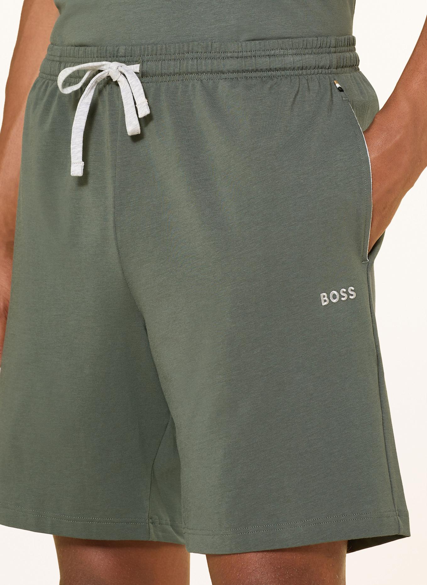 BOSS Lounge-Shorts MIX&MATCH: DUNKELGRÜN