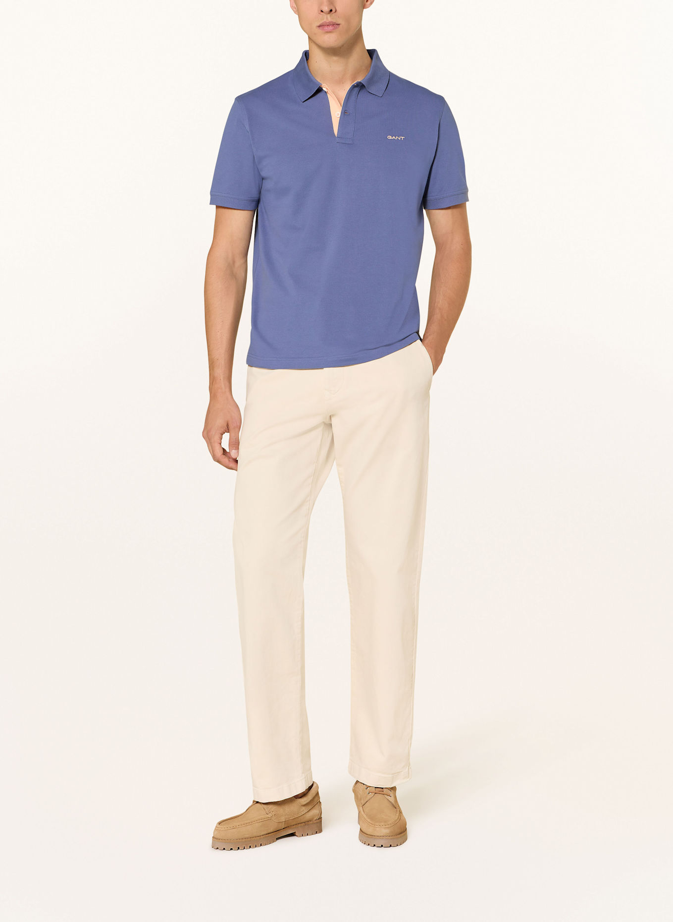 GANT Piqué-Poloshirt: DUNKELBLAU