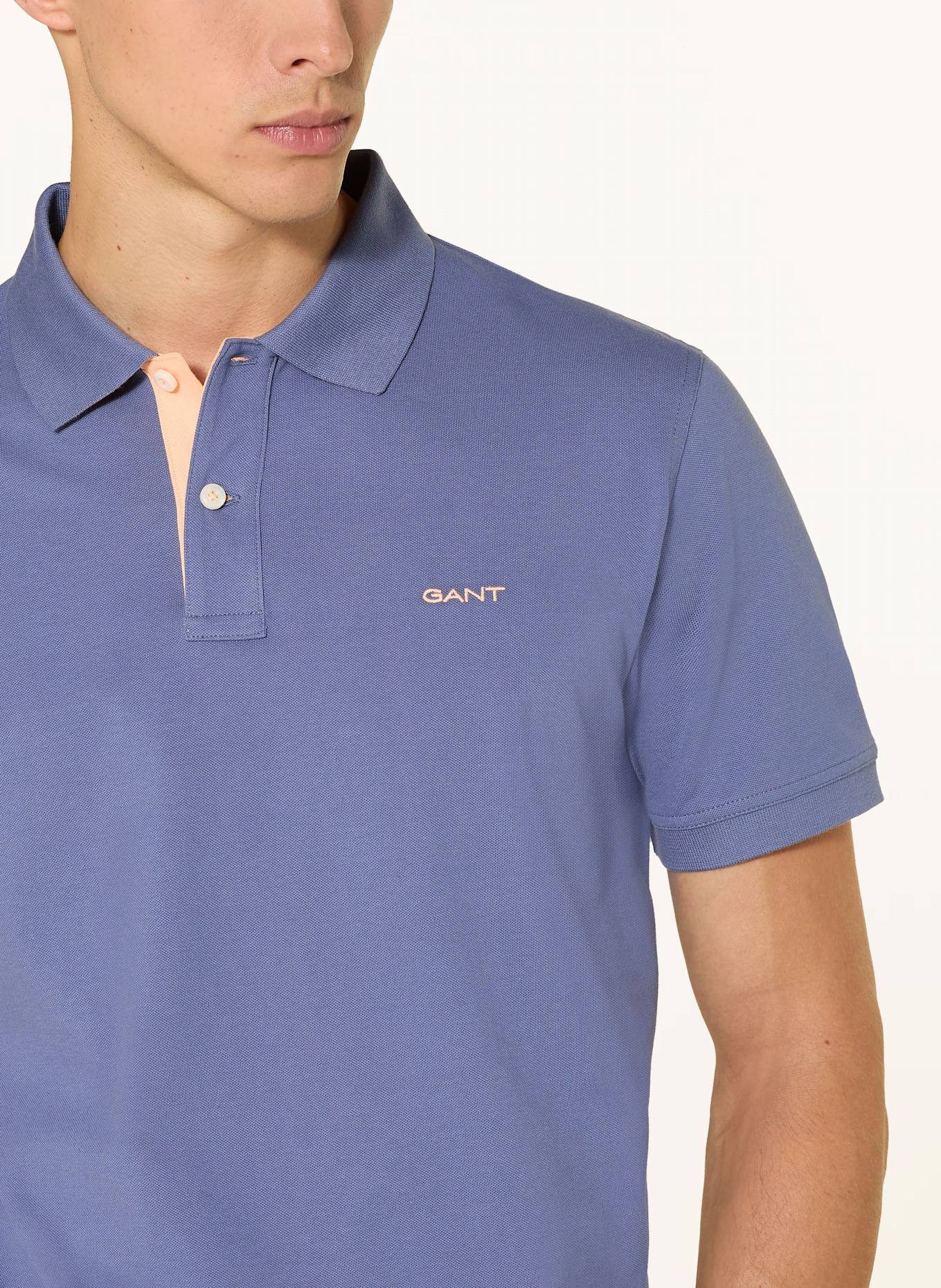 GANT Piqué-Poloshirt: DUNKELBLAU