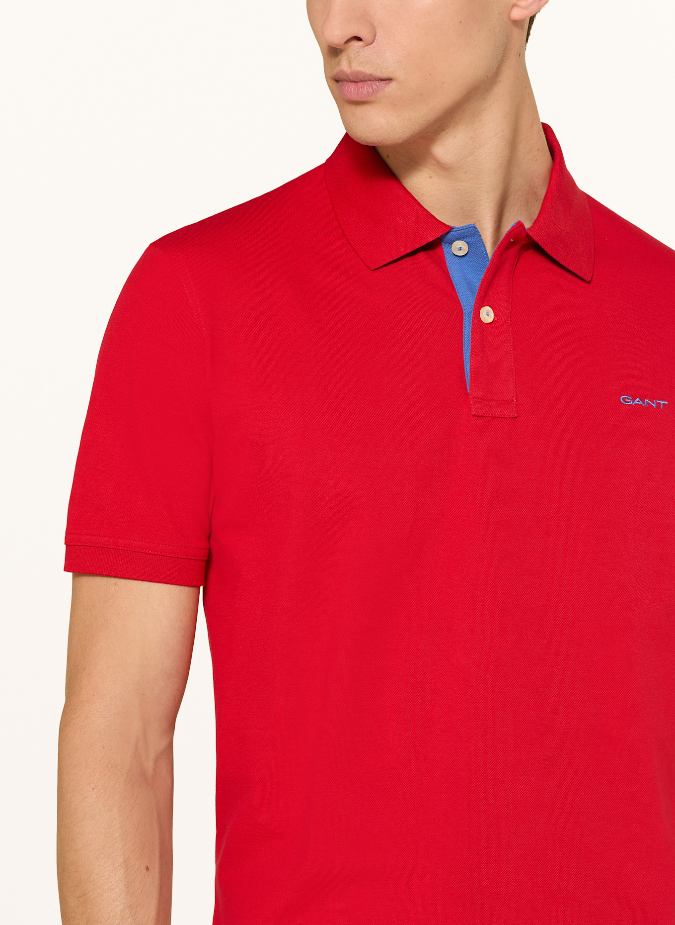 GANT Piqué-Poloshirt: ROT