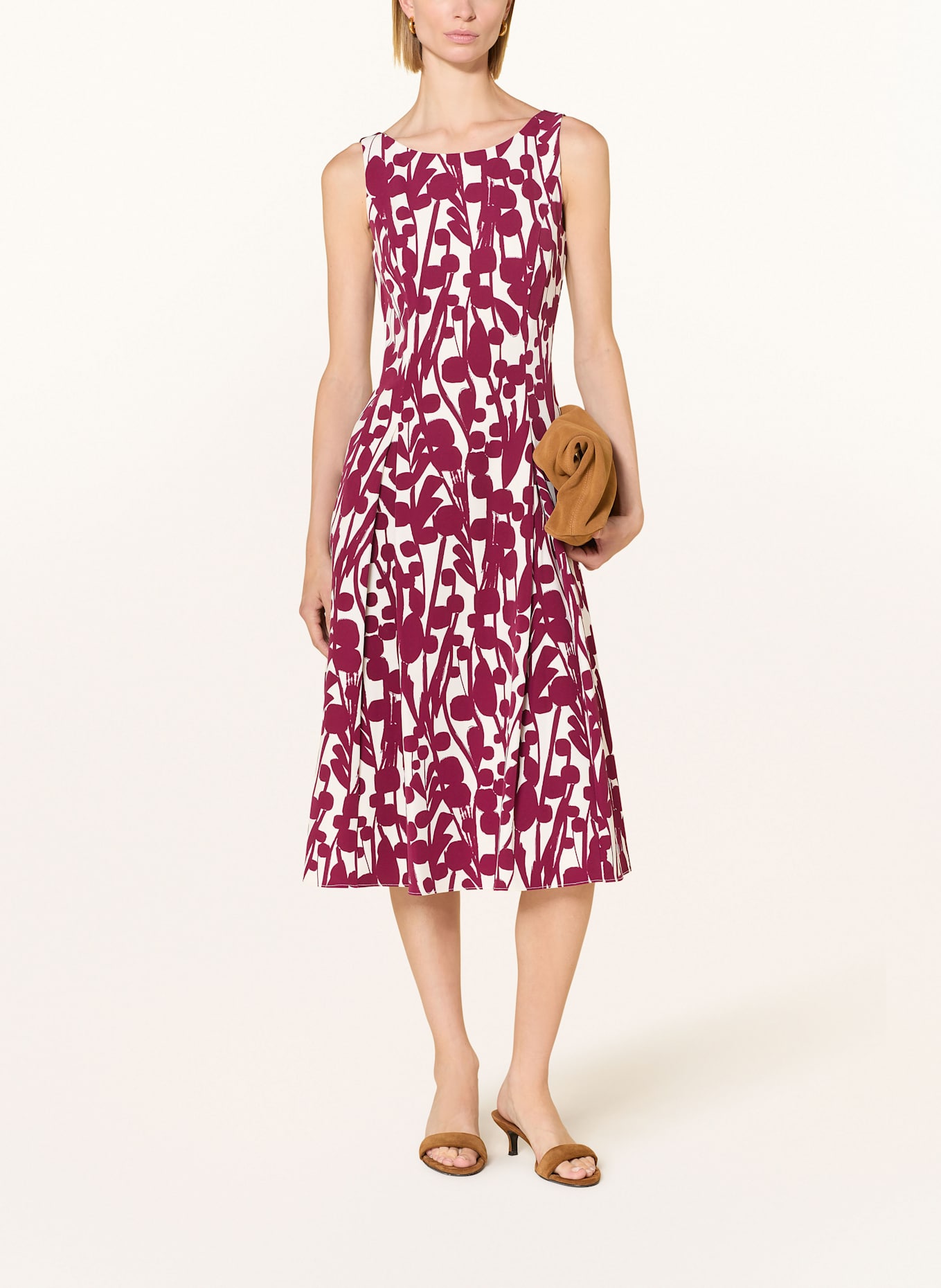 Vera Mont Cocktailkleid: CREME / DUNKELROT