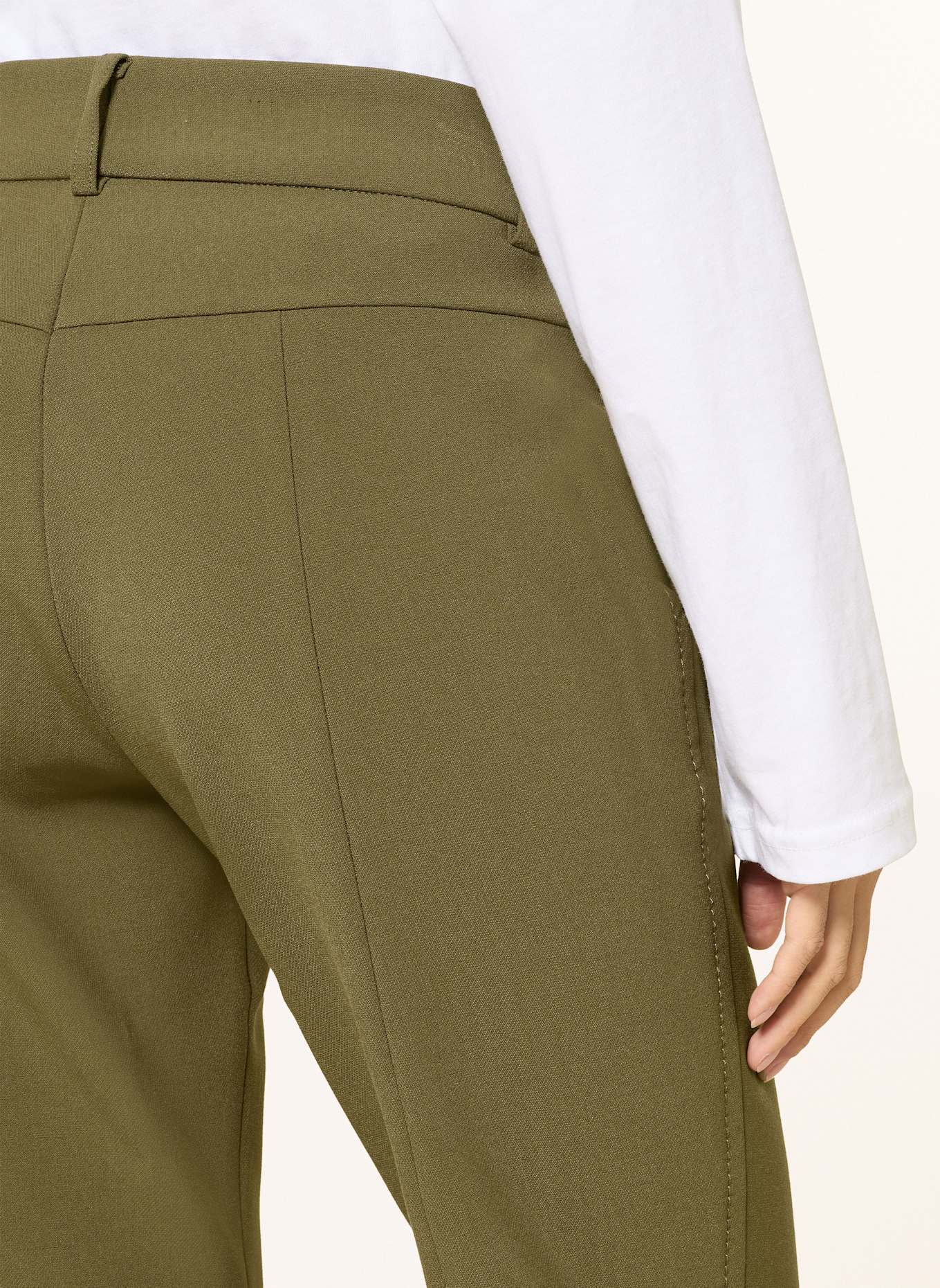 CAMBIO Bootcut-Hose FARAH: OLIV