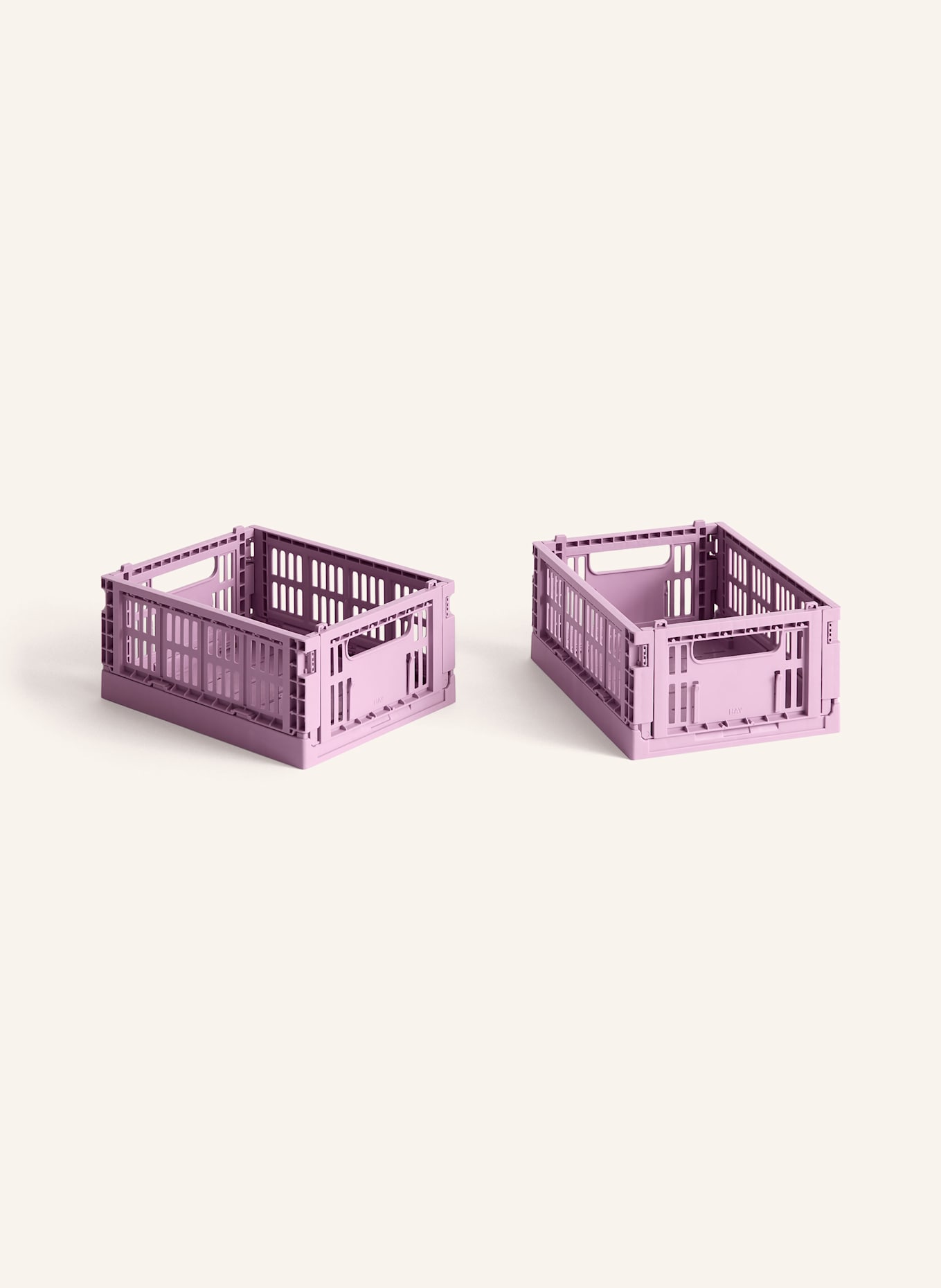 HAY 2er-Set Klappboxen COLOUR CRATE MINI: HELLLILA