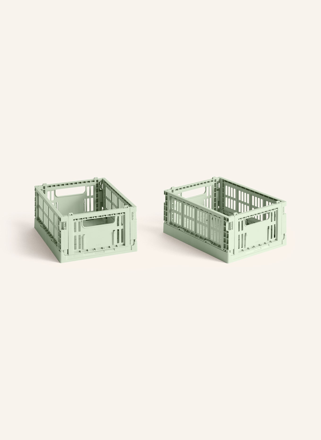 HAY 2er-Set Klappboxen COLOUR CRATE MINI: MINT